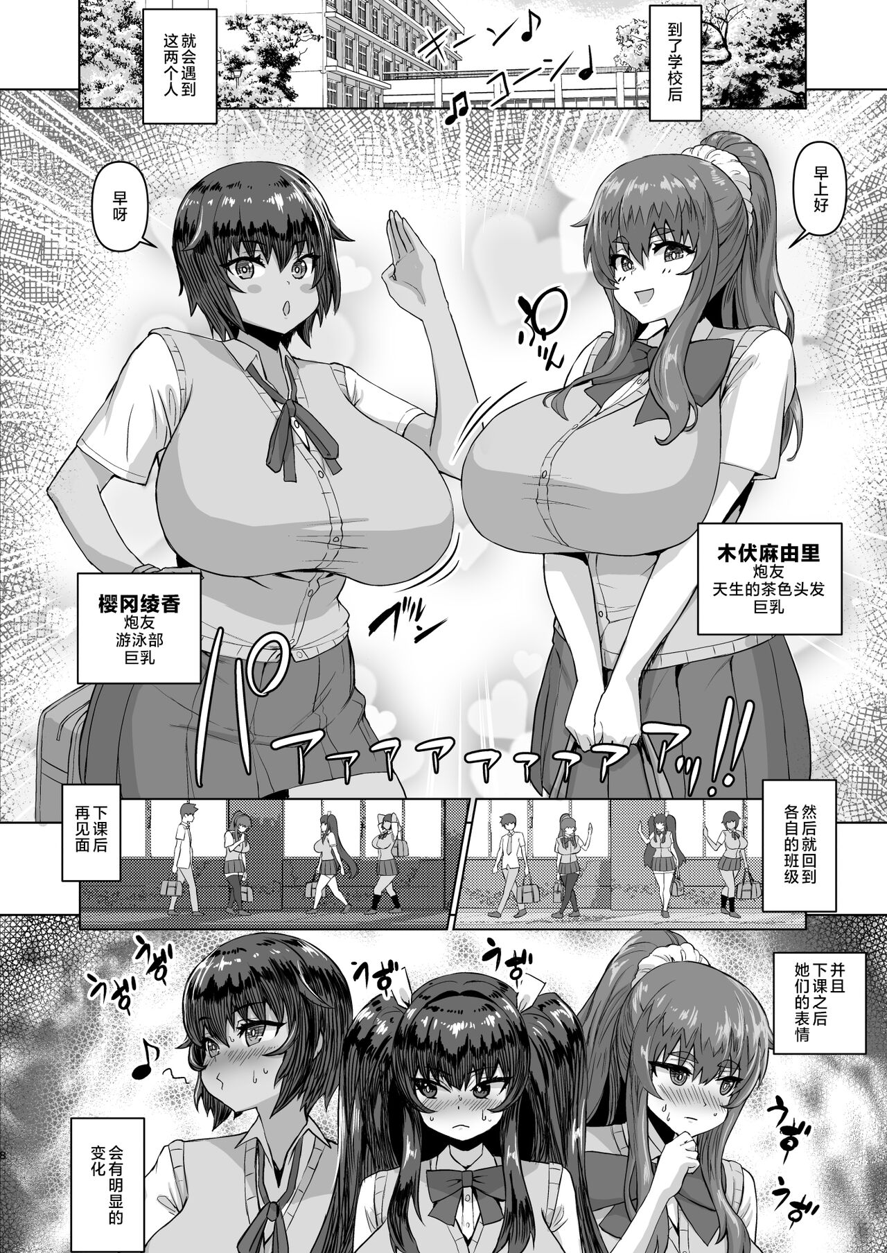 When my big dick became big, my big breasted childhood friend and her big breasted friends became horny and became a harem! ! 2+mother page 8 full