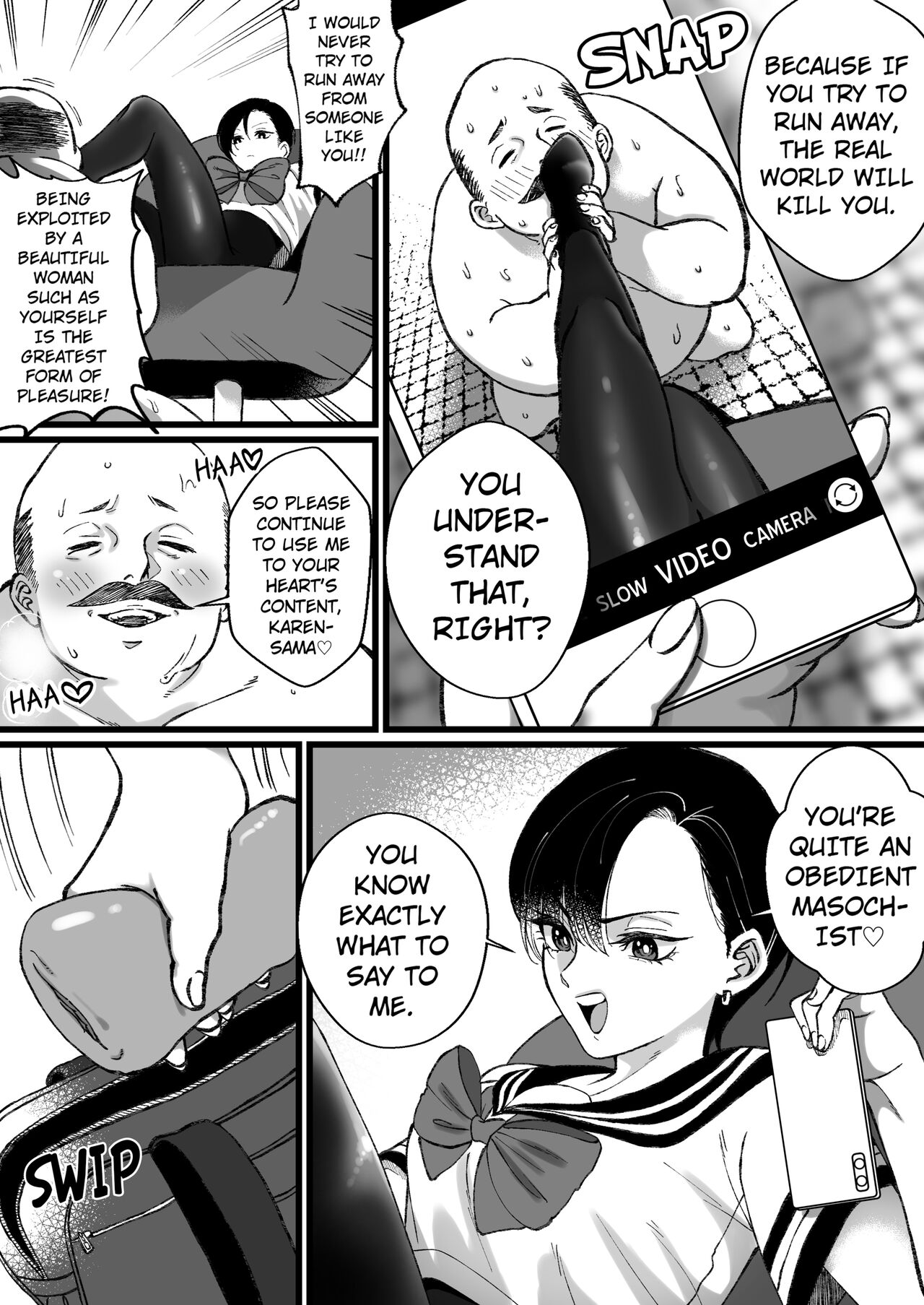 Financial Slavery to a Girl in a Sailor Uniform and Swimsuit page 10 full