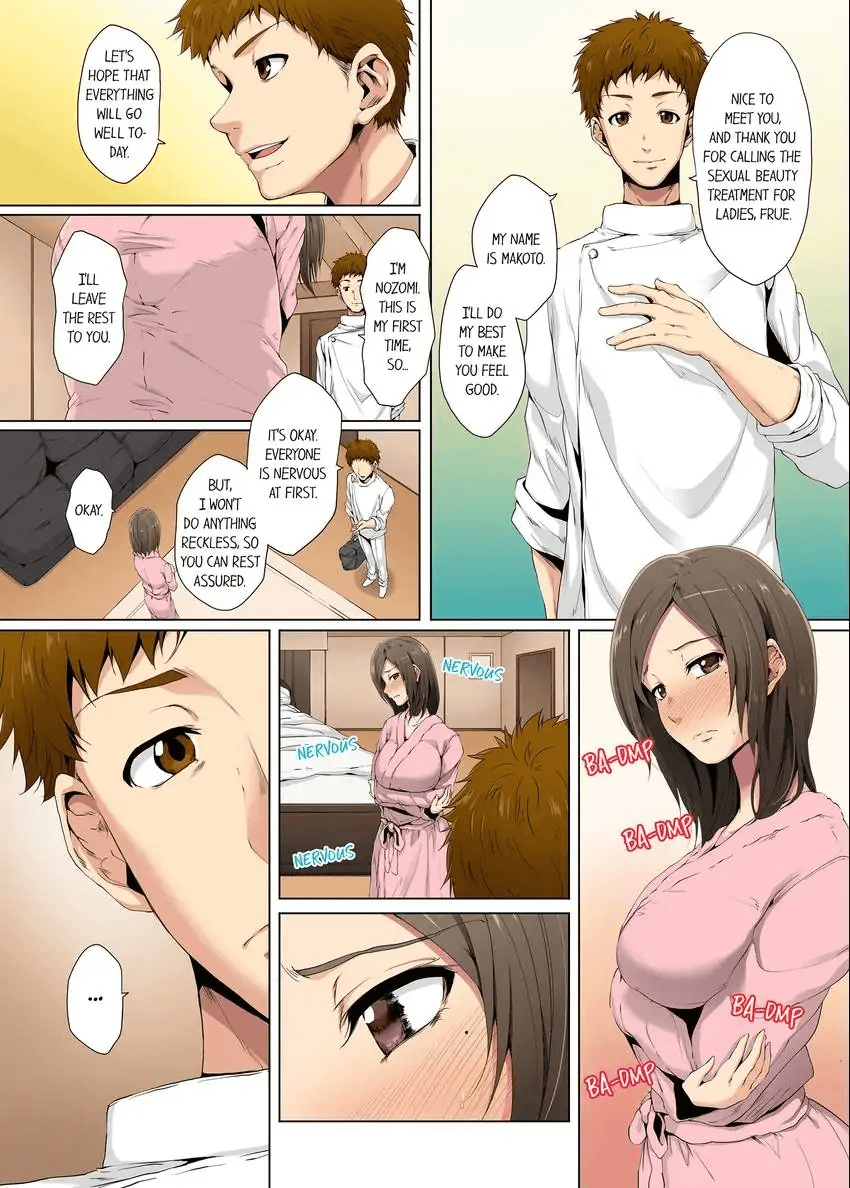 Resu Tsuma ga Seikan Esthe de "Mata… Iku…" Uneru Yubi de Oku made Hogusare 1-35 | A Sexless Wife Finds Pleasures in a Sexual Beauty Treatment and Cums Again and Again 1-35 page 9 full