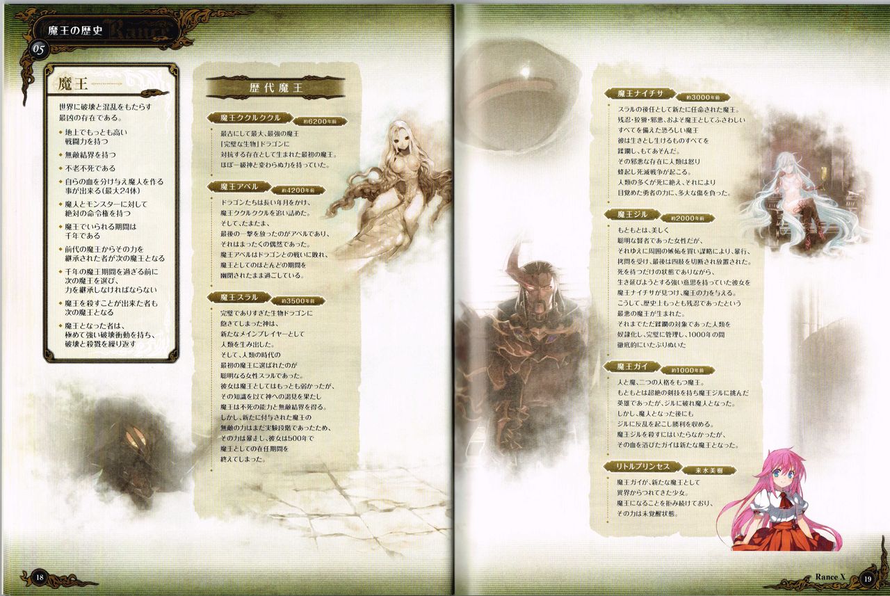 Rance X Kessen Settei Shiryou Rough Gashuu page 10 full