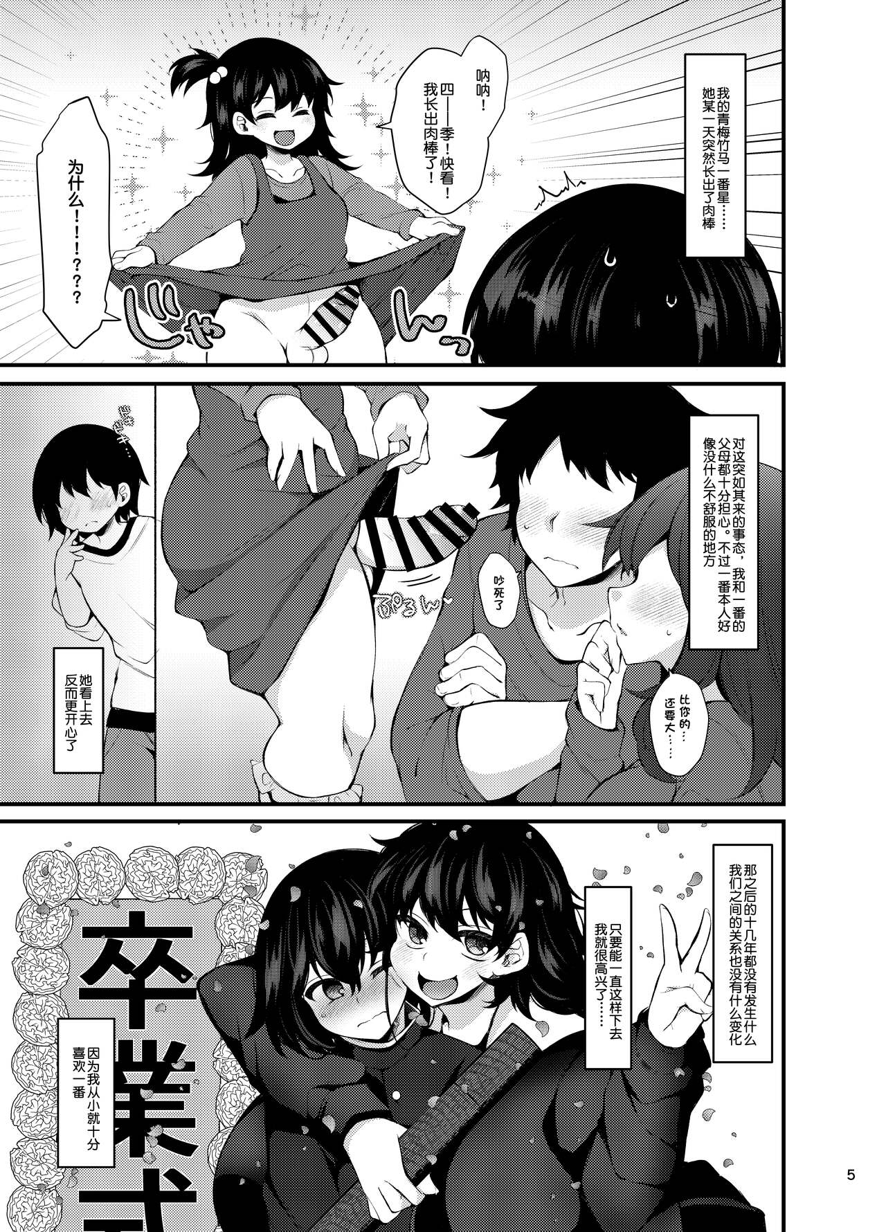 『おとこのこになりたいな』×３回～ふたなり幼馴染の逆ア〇ルプロポーズ～ page 4 full