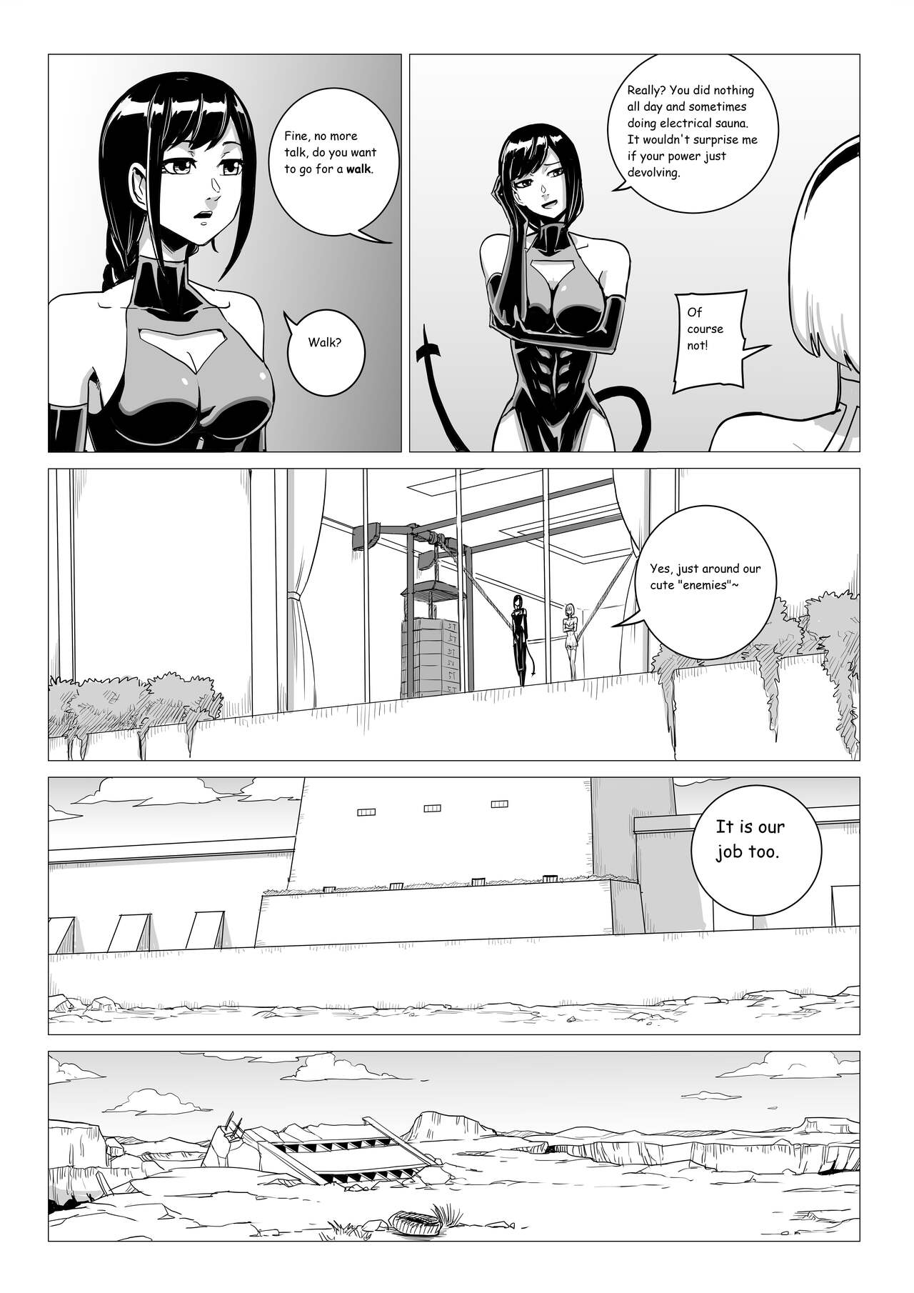 Ongoing Super-Powered Femdom Comic page 3 full