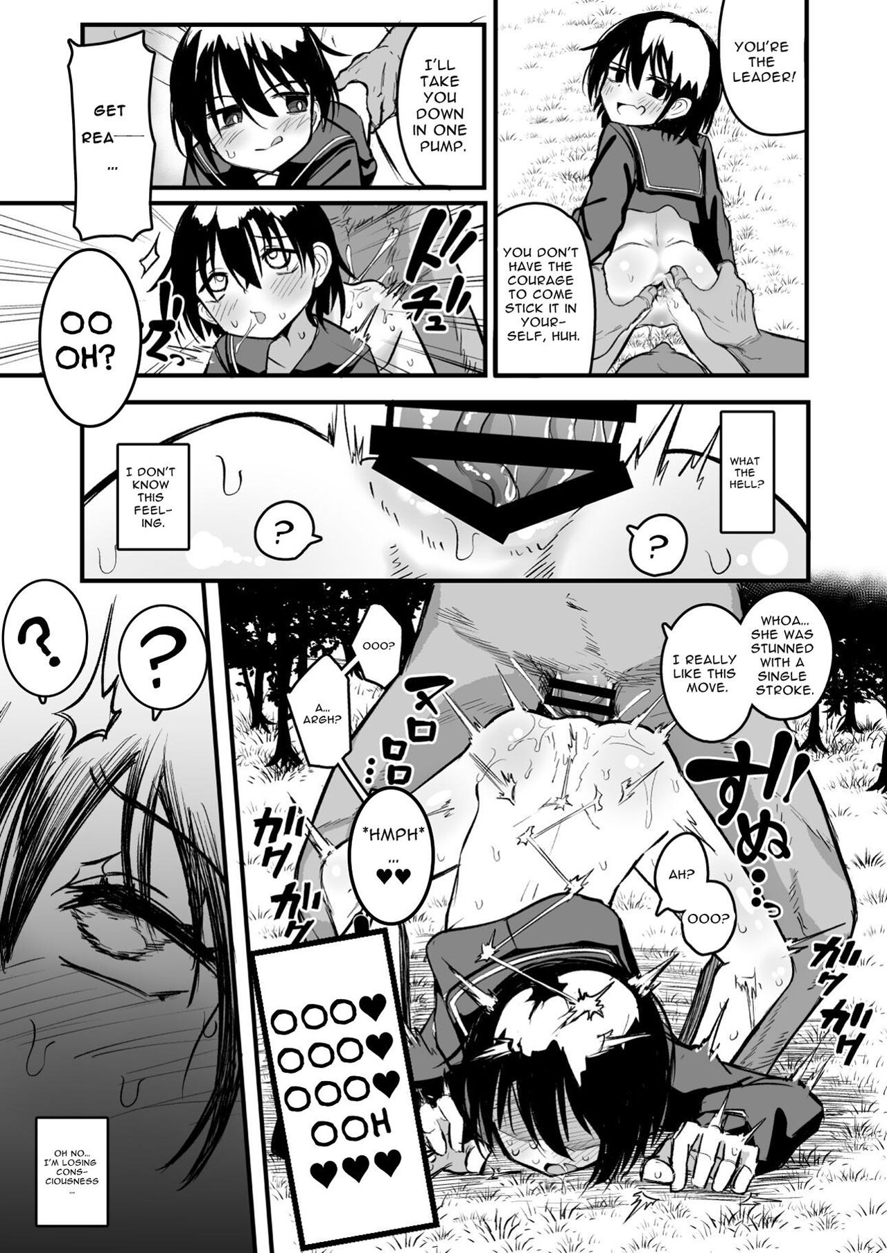 Enkou Mesugaki JC wa Anal ga Yowai!! | Insolent Lolislut Whore Has Weak Anus!! page 9 full