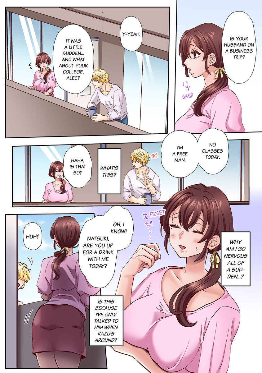 "Okusan no Ana, Ore no de Fusai de Agemasu ne?" Yokkyuu Fuman na Hitozuma ga Rinjin Ryuugakusei no XL Chinpo ni Ochiru made... 1-9 | An XXL Dick to Satisfy a Married Woman 1-9 page 8 full