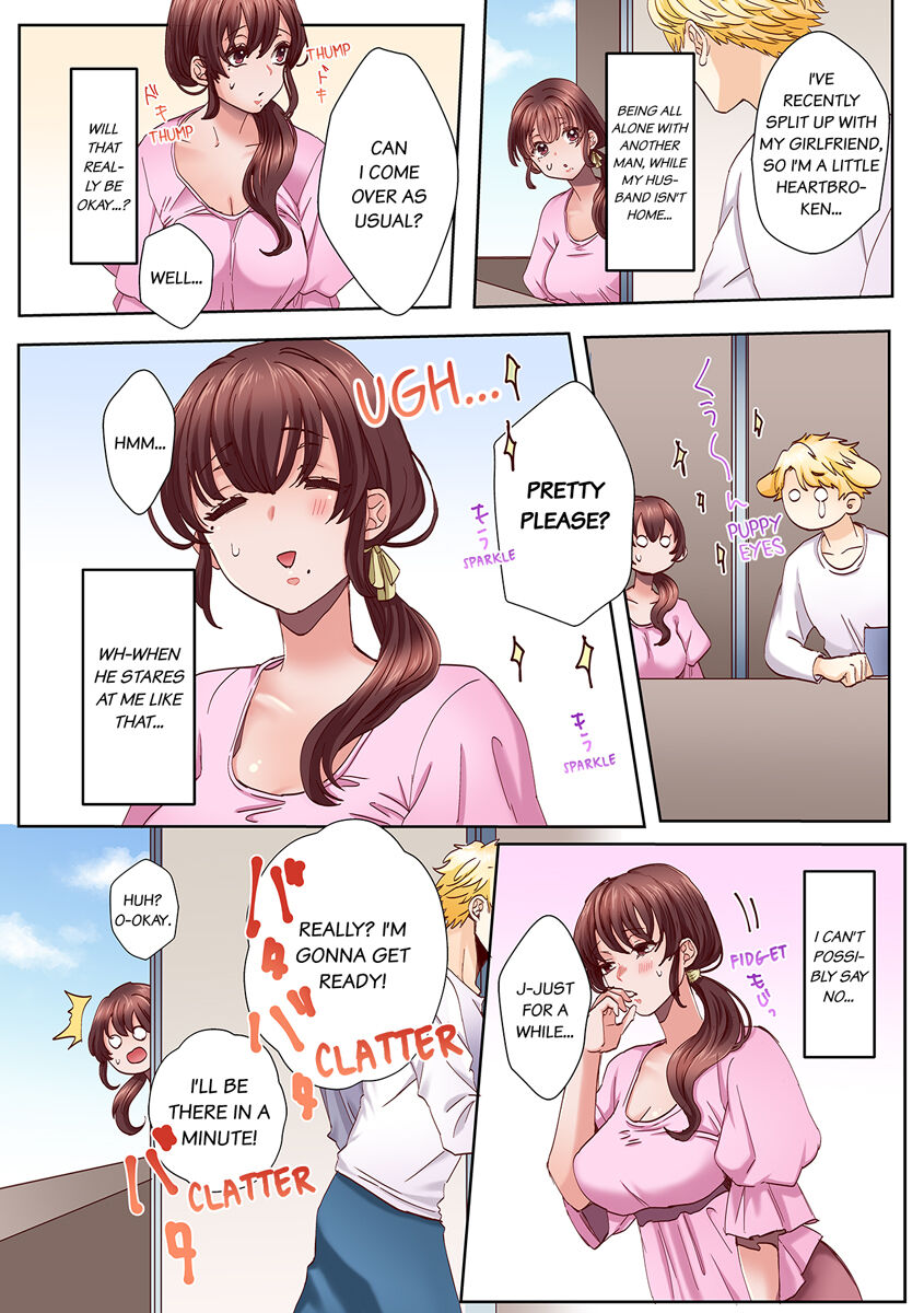 "Okusan no Ana, Ore no de Fusai de Agemasu ne?" Yokkyuu Fuman na Hitozuma ga Rinjin Ryuugakusei no XL Chinpo ni Ochiru made... 1-9 | An XXL Dick to Satisfy a Married Woman 1-9 page 9 full