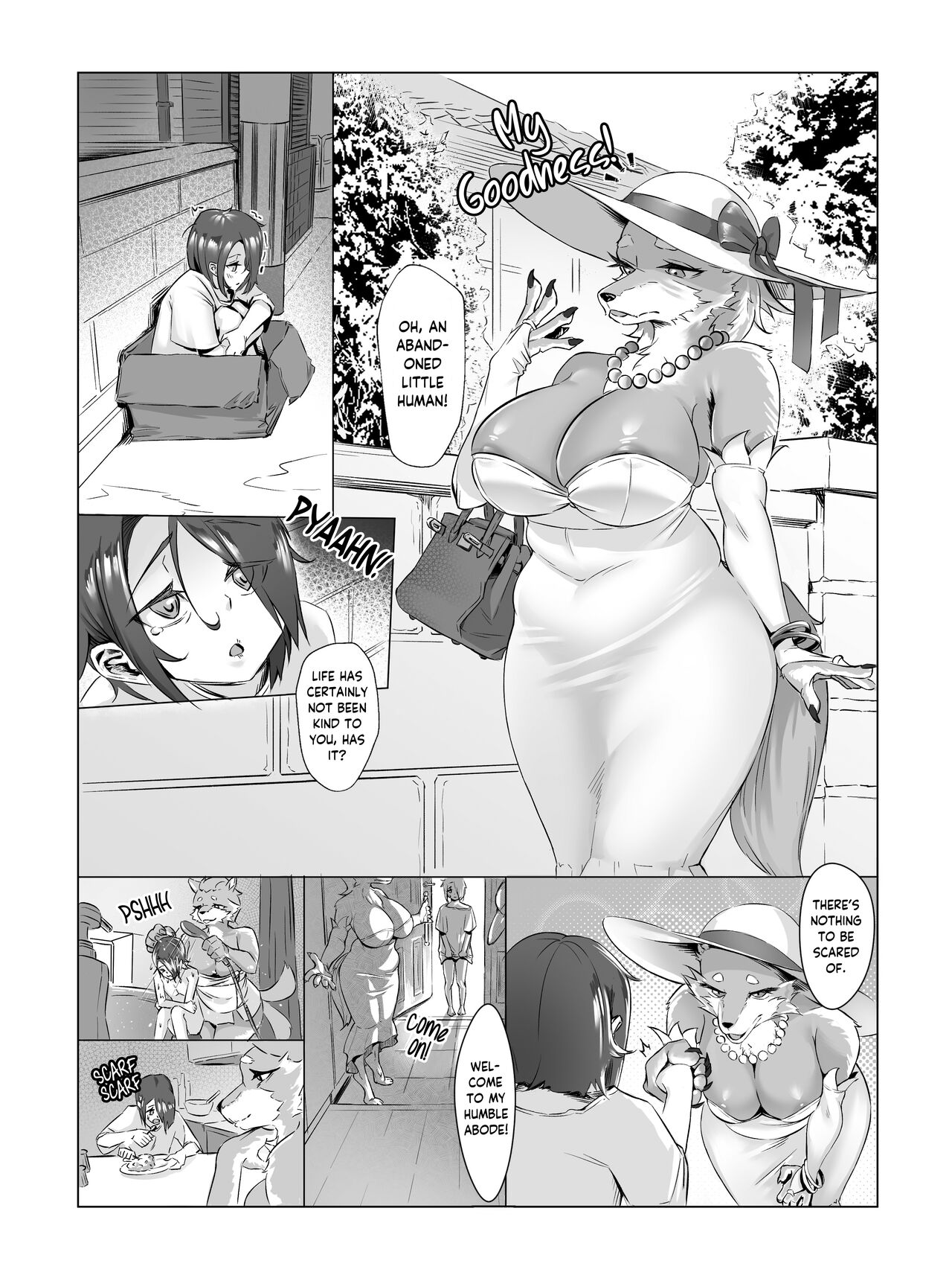 Ningen-chan wo Kaitai Ookami Okusan | The Wolf Lady Who Wanted To Keep A Human page 1 full