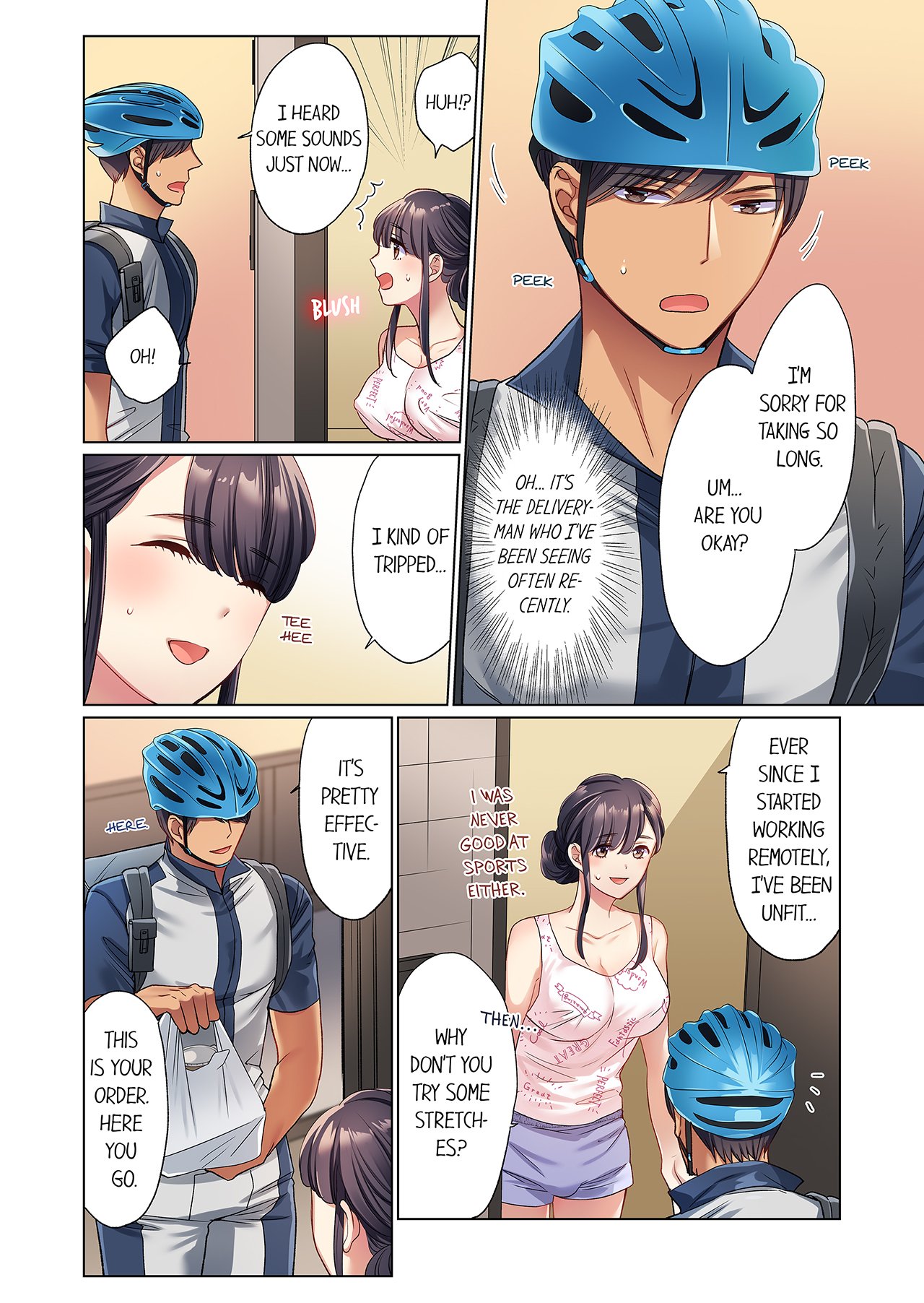 Zaitaku OL, Yotsunbai Iki! Heya Made Gamandekinai Deribarii SEX 1 | Work-at-Home Clerk, Cums on All Fours! Impatient Delivery Sex 1 page 3 full