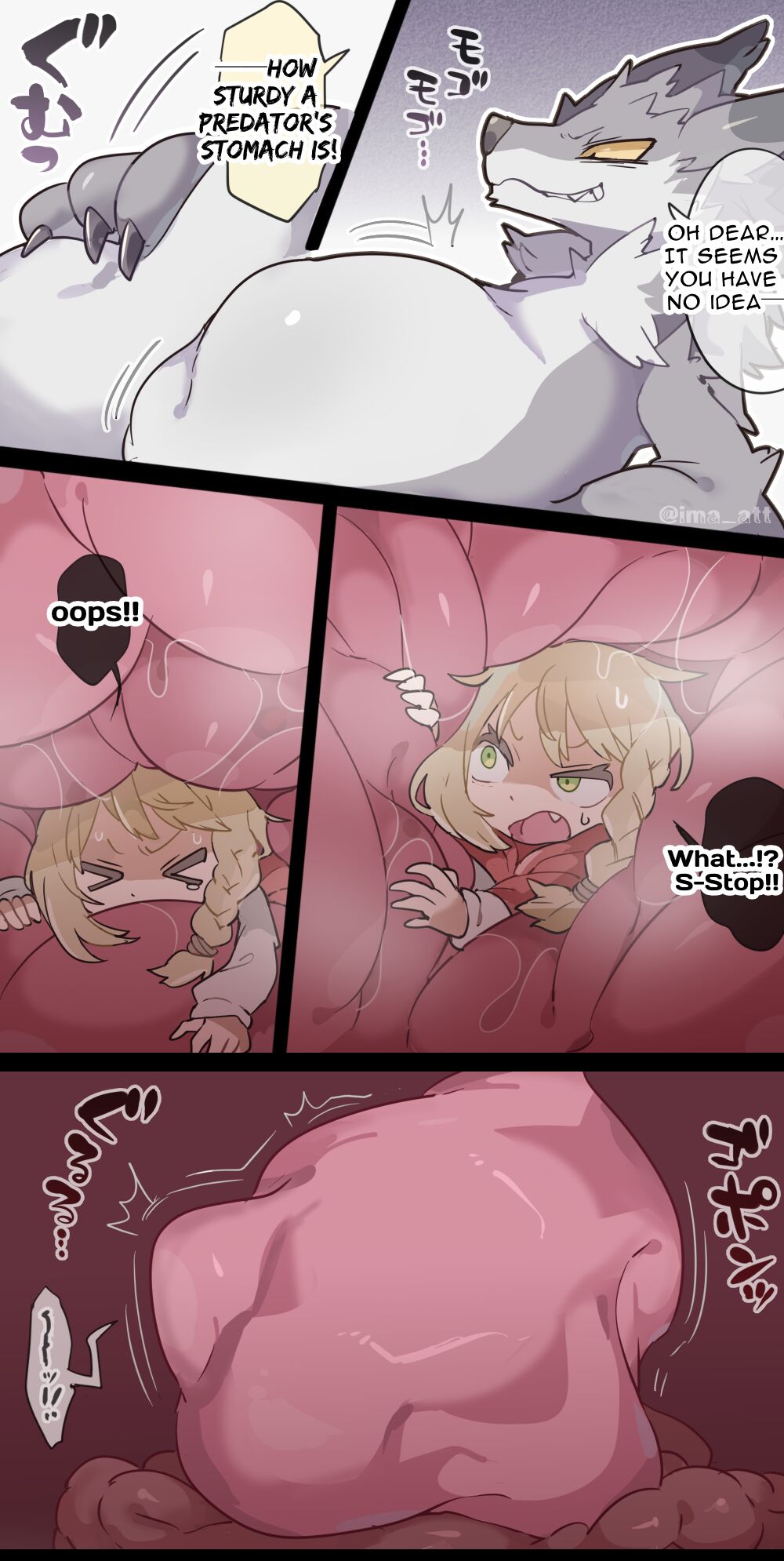 The Wolf VORE Little Red Riding Hood page 4 full