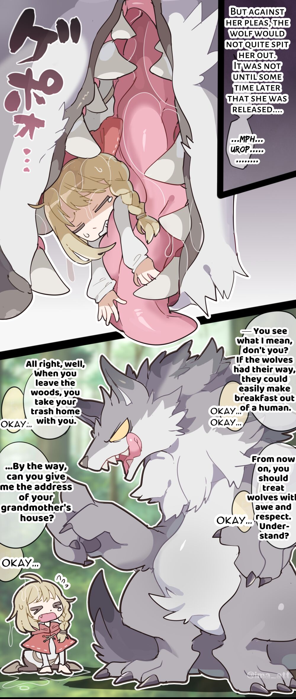 The Wolf VORE Little Red Riding Hood page 6 full