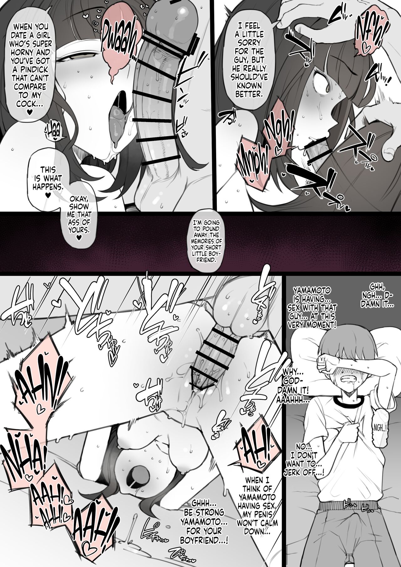 Penis no Dekasa de Subete ga Kimaru Sekai de Sochin no Boku ga Kisekiteki ni Te ni Ireta Kanojo wa Touzen no You ni Dekachin ni Netorarete Owaru | Human Rights Line page 10 full