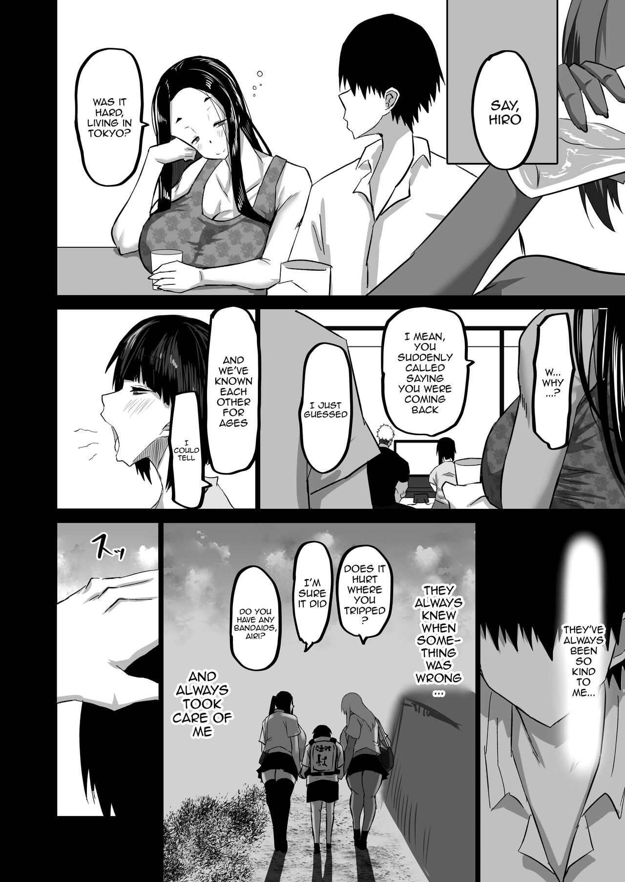 [Chae] Jimoto no Oneesan-tachi ni, Dekachin Baka no Tomodachi ga Tanetsuke Koubi Shimakutteta. | My Huge-Dicked Idiot Friend Has Been Breeding The Fuck Out Of My Big Sisters Back In My Hometown [English] {Doujins.com} Hentai - Raw  11