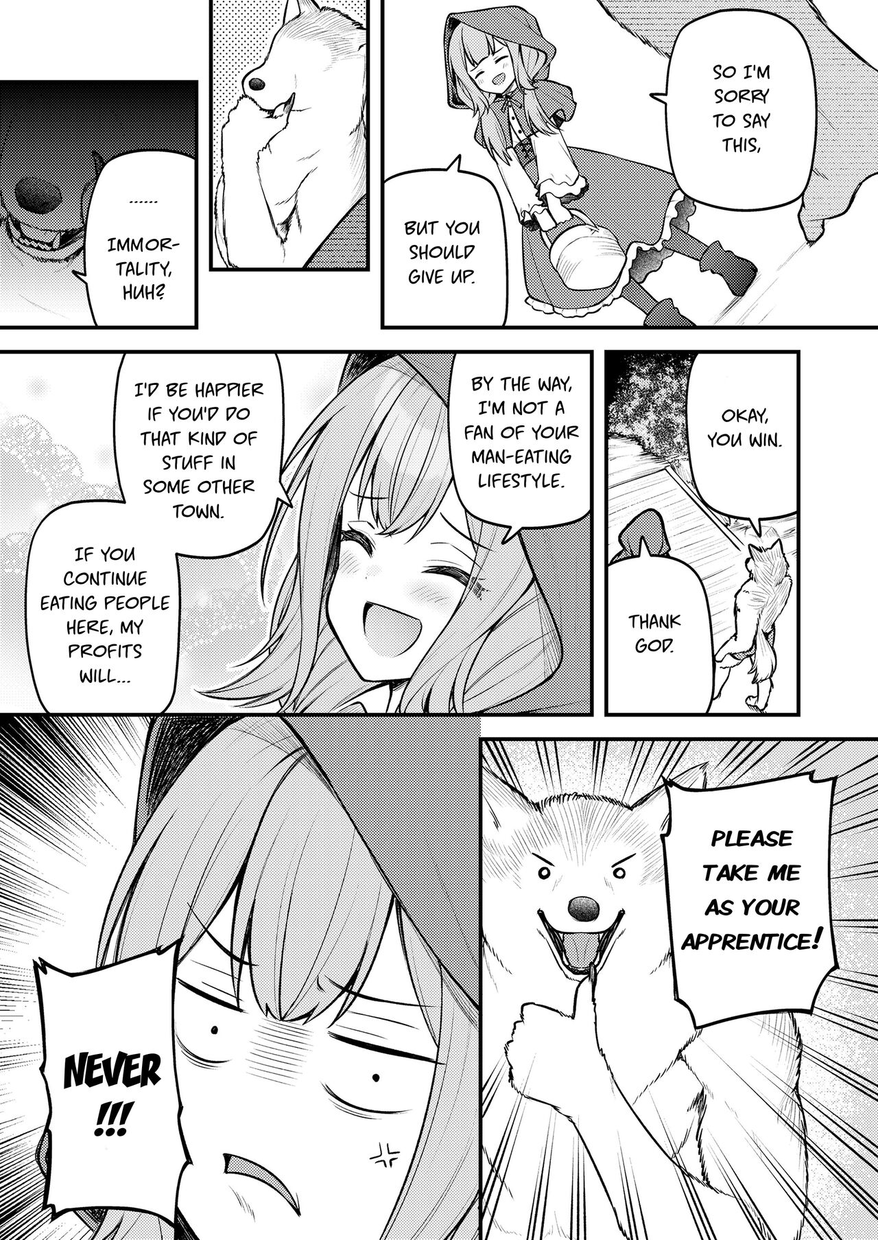 Akazukin to Fujimi no Ookami-san Zenpen | Little Red Riding Hood and the Immortal Wolf Part 1 page 7 full