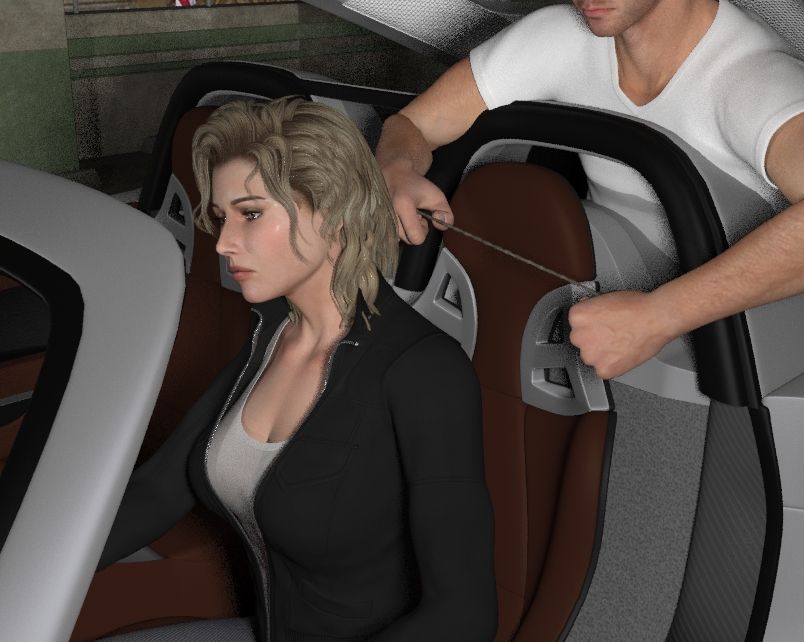 Strangle a female police officer 婦警を絞め殺す 勒死女警 page 8 full