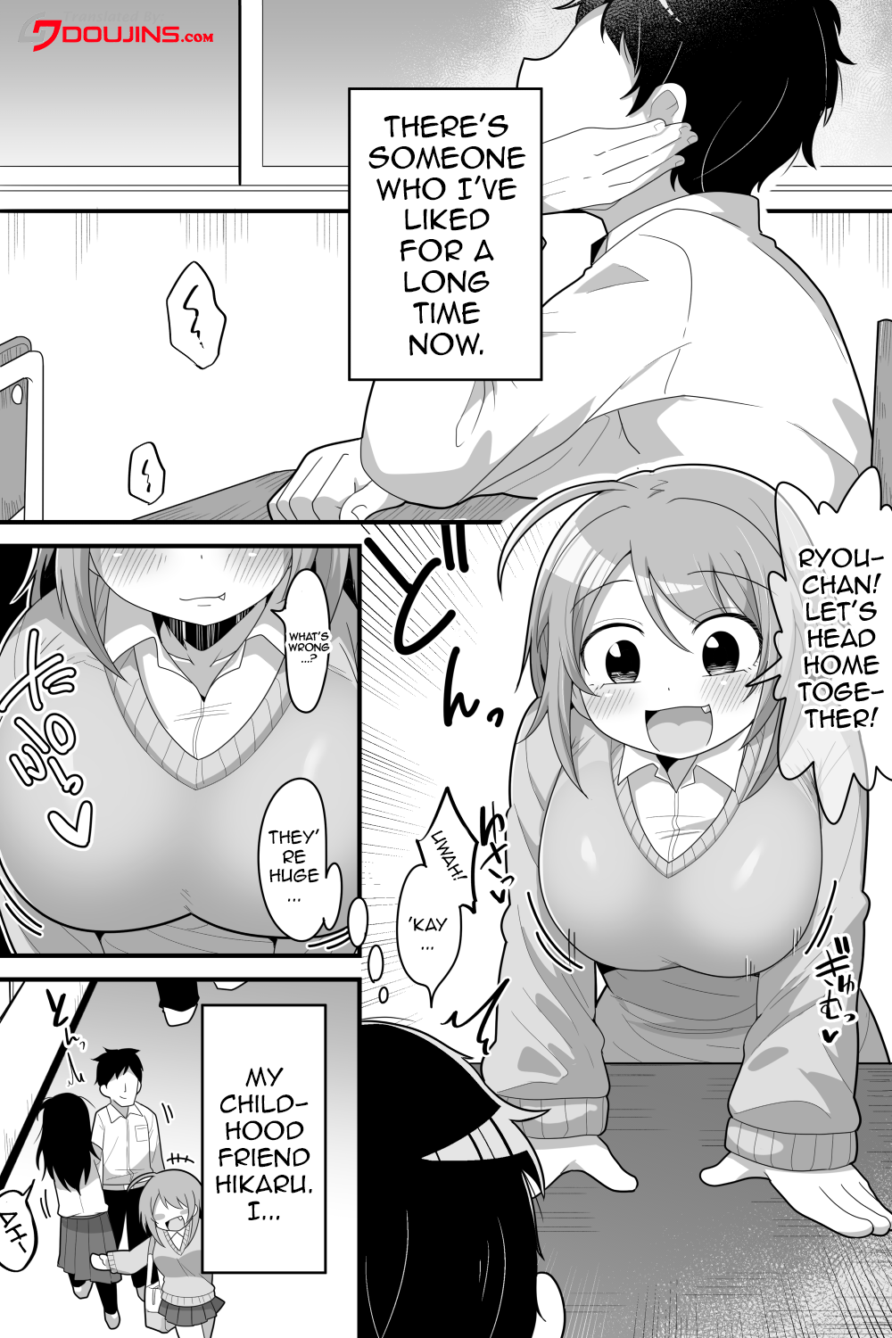 Futanari Nekura Onna ni Boku | A Story About a Gloomy Futanari Girl page 2 full