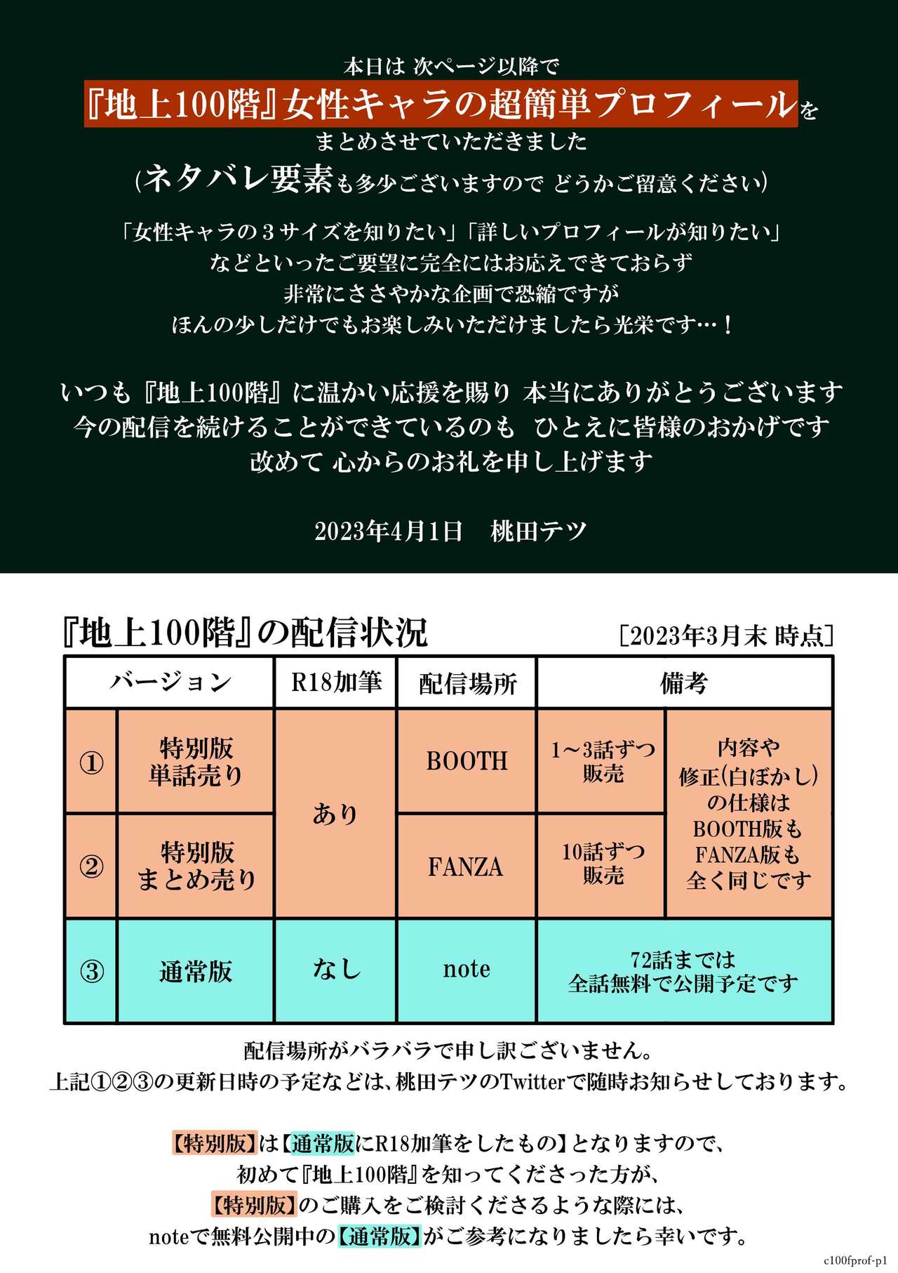 『地上100階』登場人物紹介《女性編》 page 1 full