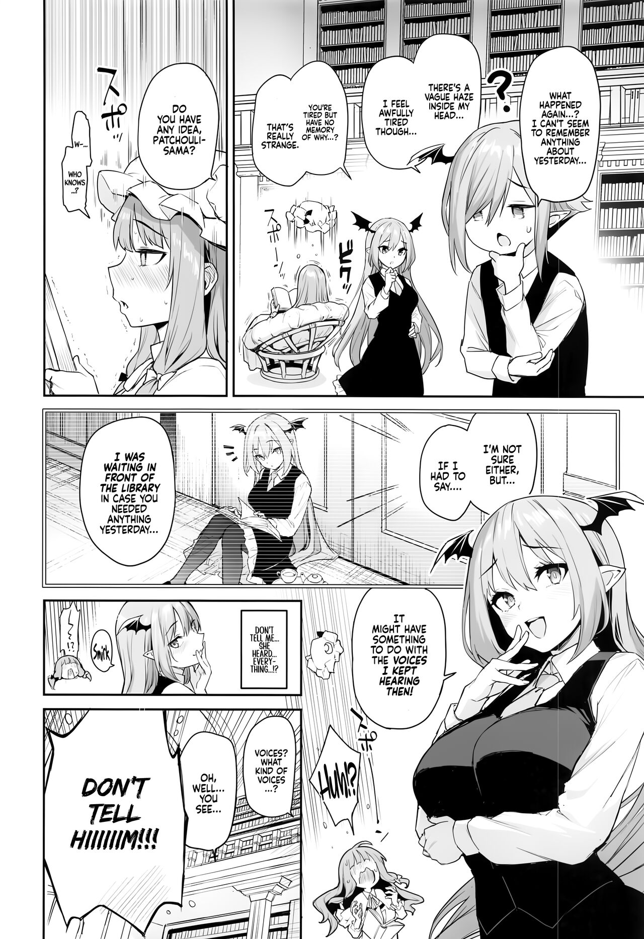 [Anmitsuyomogitei (Michiking)] Patchouli-sama to Himitsu no Heya  Patchouli and the Chamber of Secrets (Touhou Project) [English] [Coffedrug] (uncensored) Hentai - Raw  23