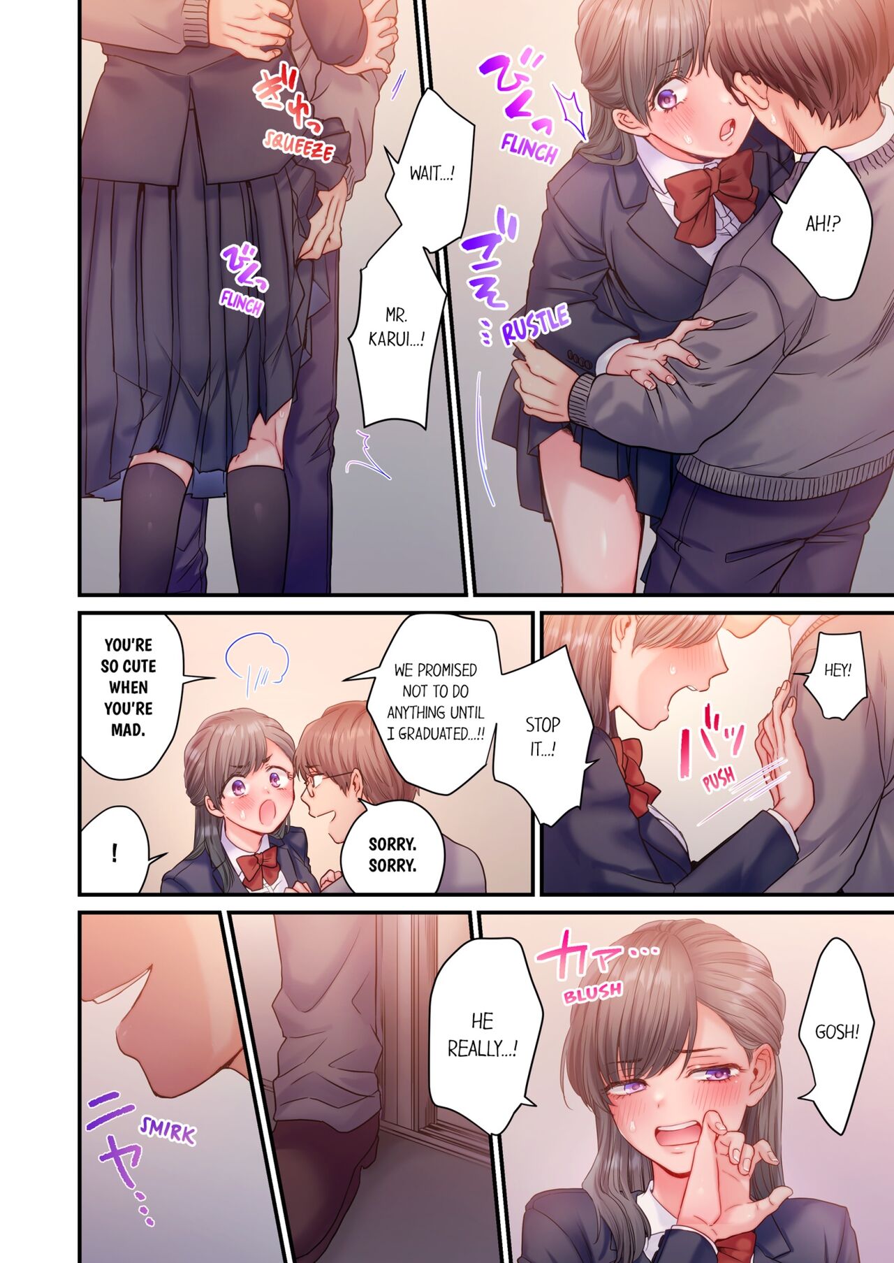 Skirt no Naka, Netorare-chuu. ~ Fuuki Iin wa Furyou ni Zettai Fukujuu desu 1 | NTR Underneath Her Skirt 1 page 5 full