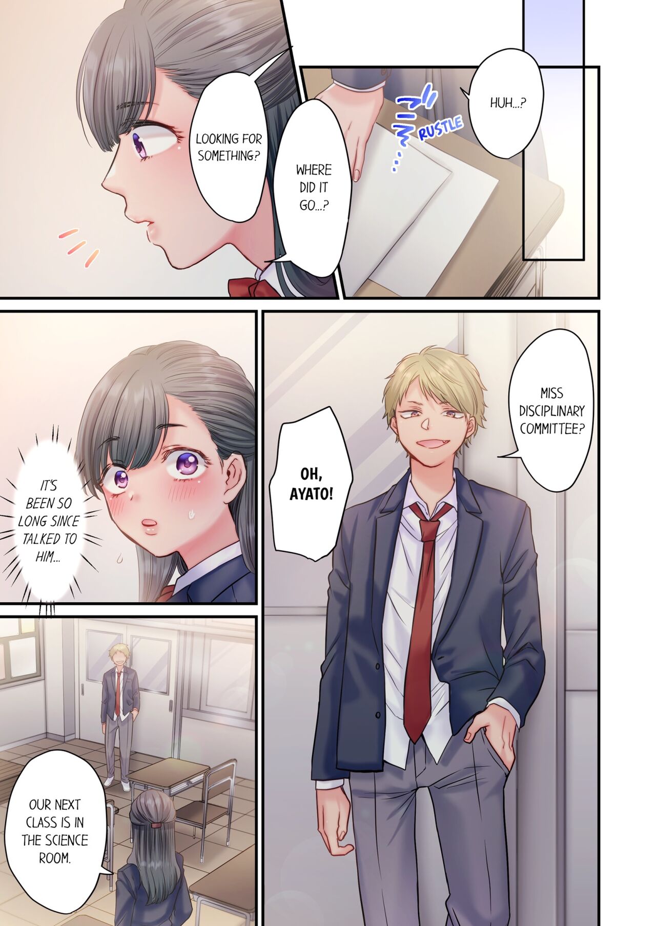 Skirt no Naka, Netorare-chuu. ~ Fuuki Iin wa Furyou ni Zettai Fukujuu desu 1 | NTR Underneath Her Skirt 1 page 6 full