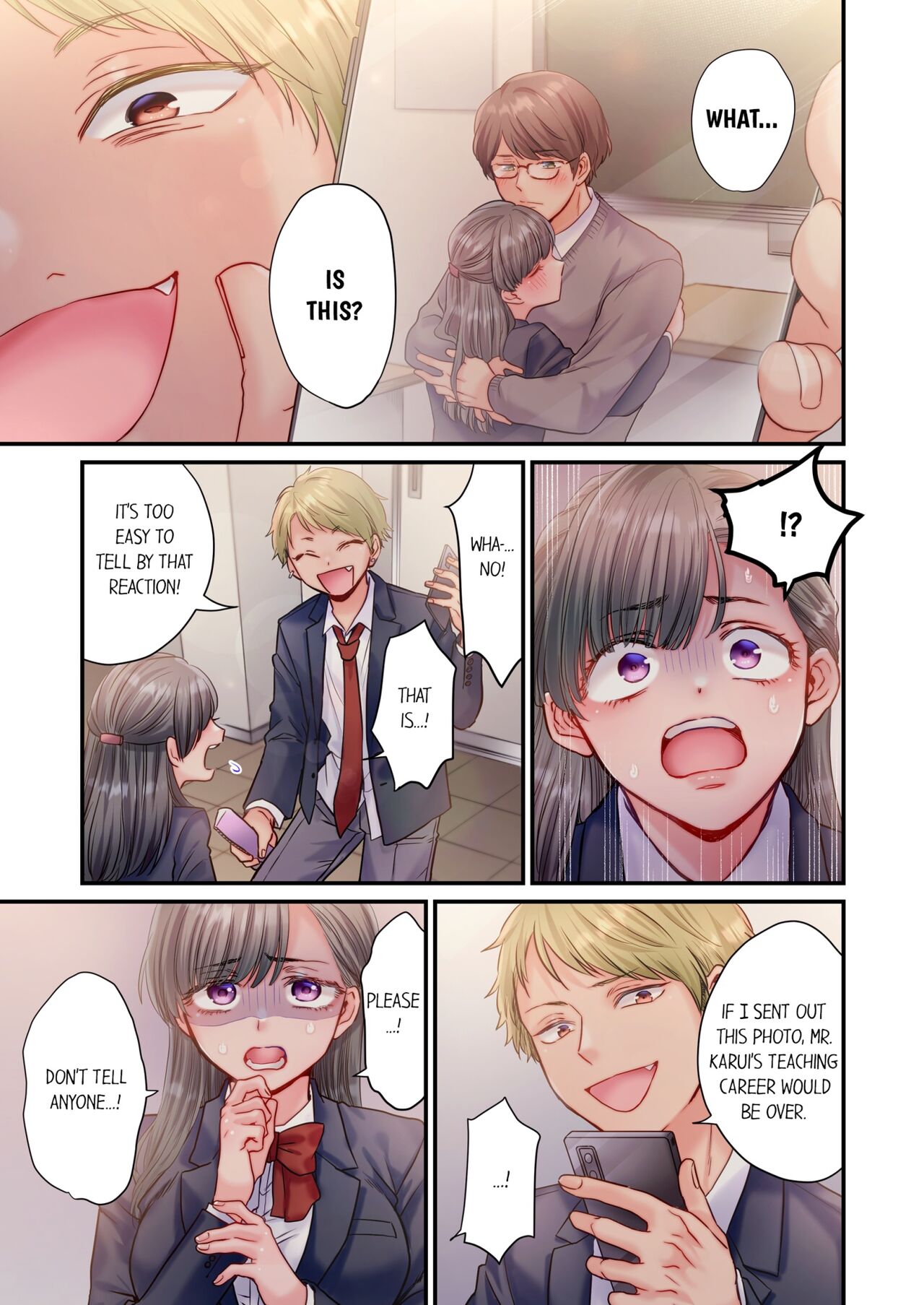 Skirt no Naka, Netorare-chuu. ~ Fuuki Iin wa Furyou ni Zettai Fukujuu desu 1 | NTR Underneath Her Skirt 1 page 8 full