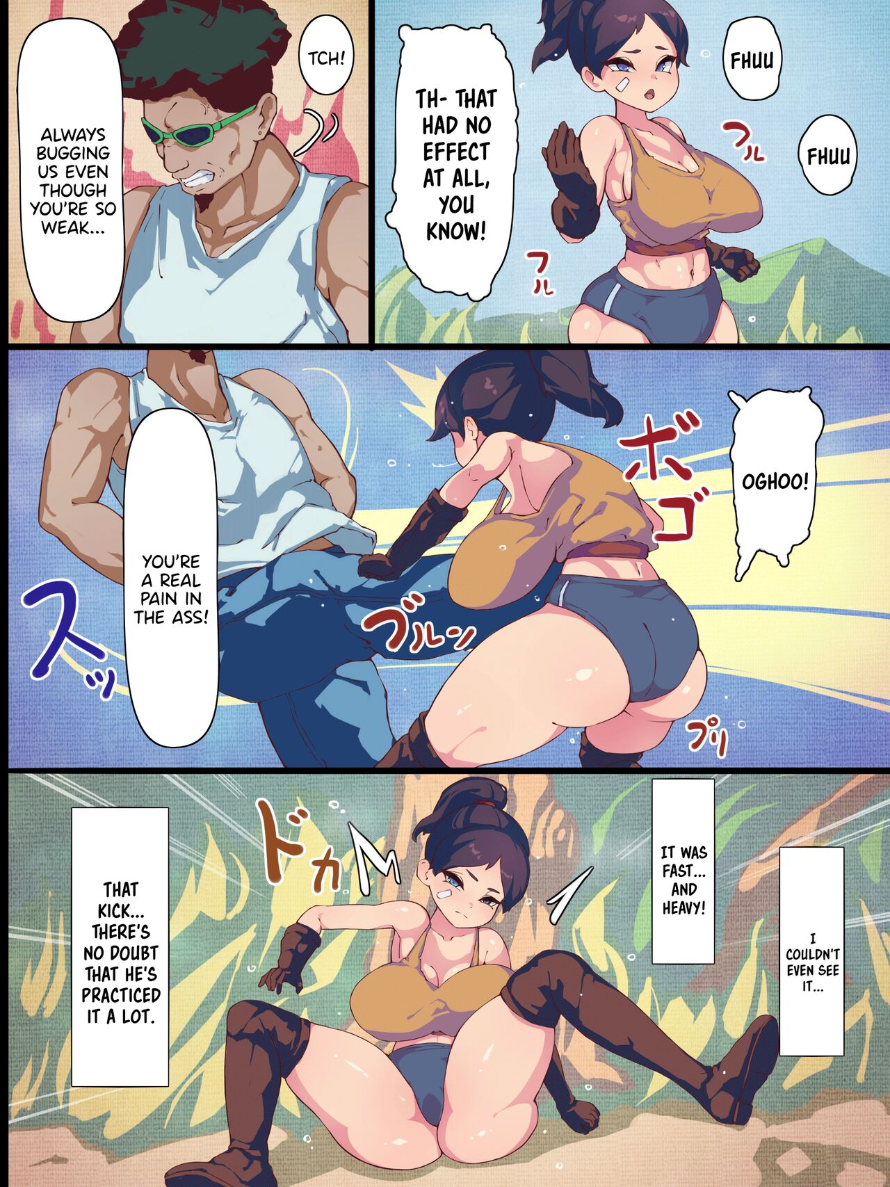 Genki na Karada no Kakutou Musume ga Murabito ni Uragirarete Haramu made | The Strong-Bodied Female Martial Artist Is Betrayed and Impregnated By The Villagers page 4 full