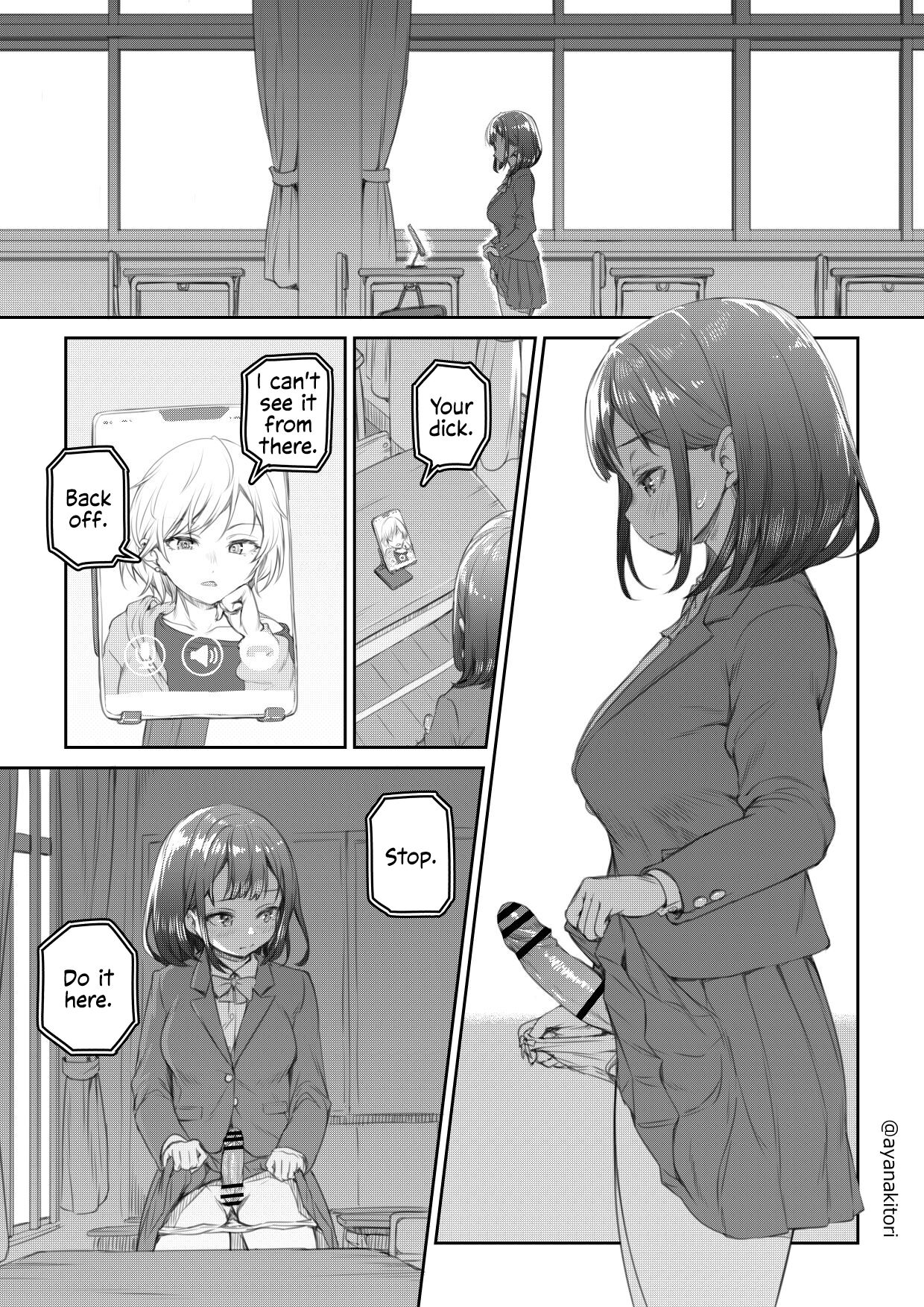 Kyoushitsu de Remote Hitori H Saserareru Futanari-chan page 1 full