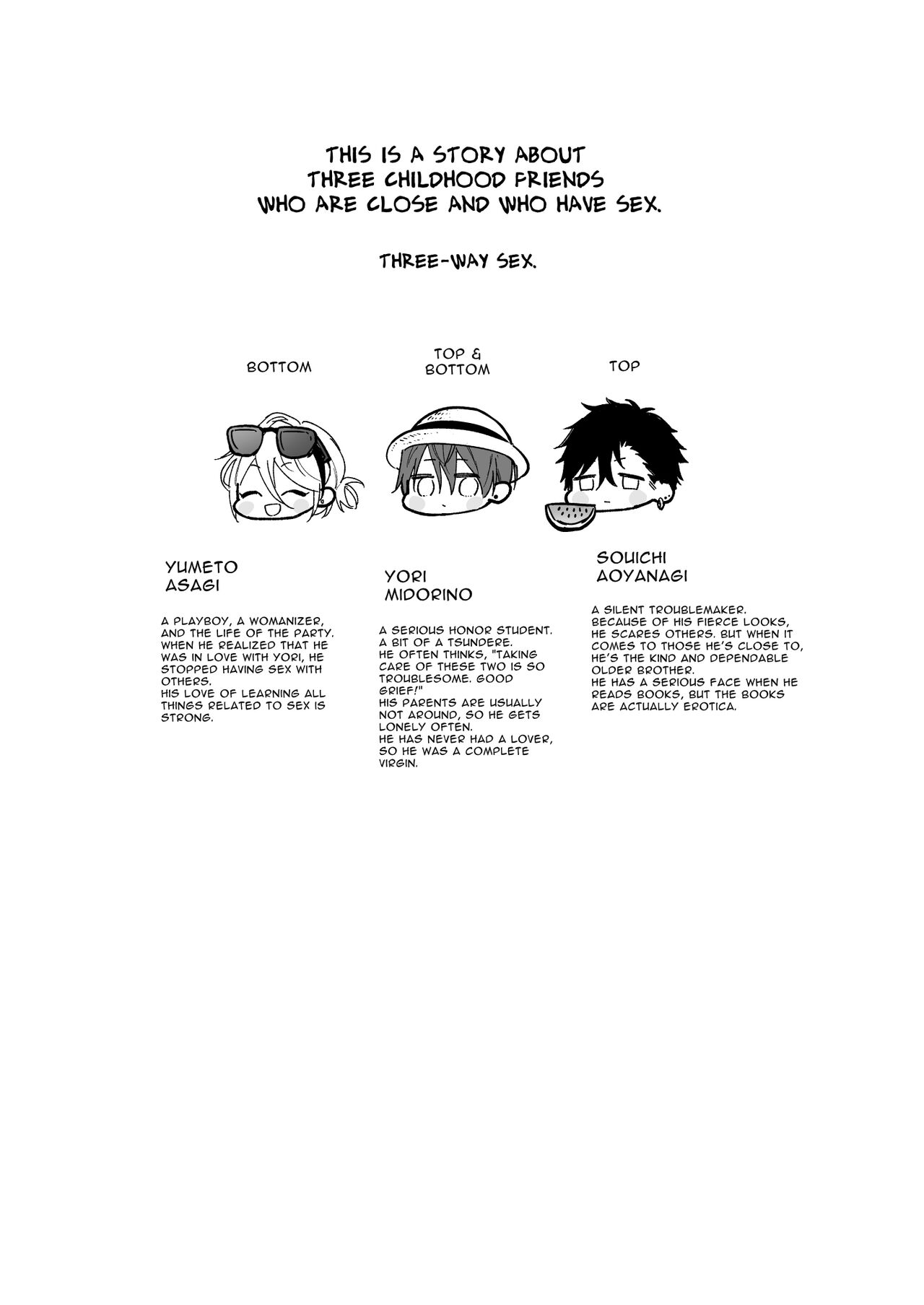 Tachi to Neko Docchi ga Ii no? 3 ~Soto demo Nakayoku Mitsudomoe~ | Top or Bottom? 3 ~Vacation 3-way Sex~ page 4 full