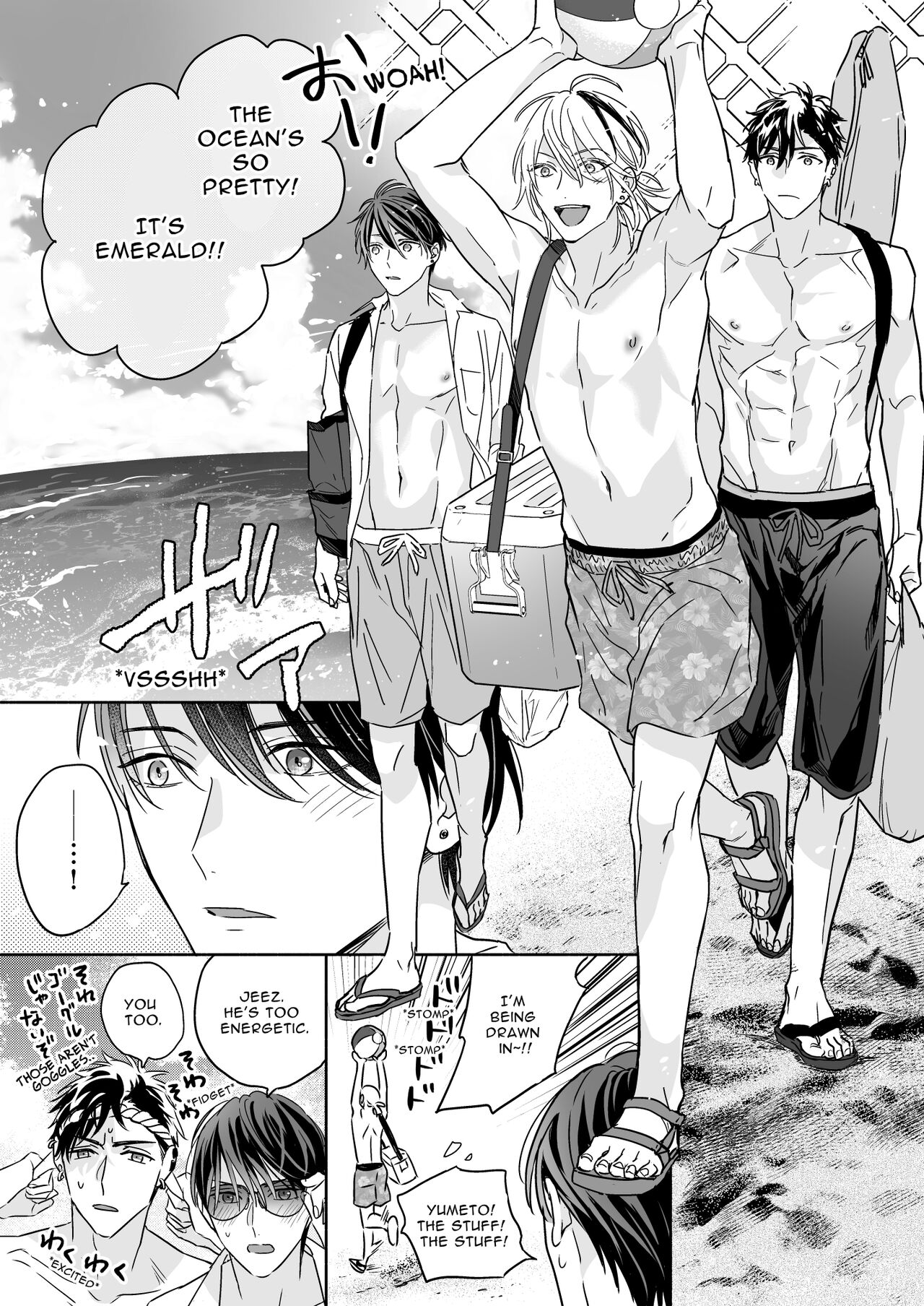 Tachi to Neko Docchi ga Ii no? 3 ~Soto demo Nakayoku Mitsudomoe~ | Top or Bottom? 3 ~Vacation 3-way Sex~ page 9 full