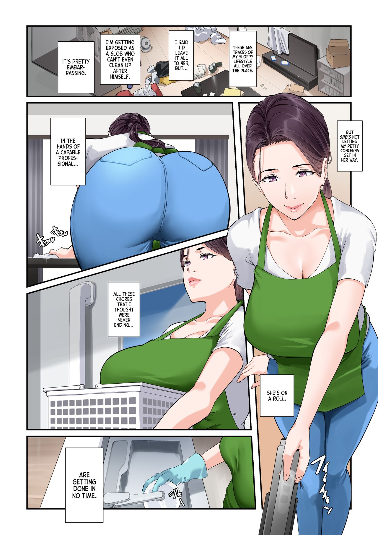 [NYPAON] Daitai Nandemo Shite kureru Kaji Daikou no Yurie-san | Yurie-san, The Housekeeper Who Will Do Just About Anything [English] [RedLantern + korafu] Hentai - Raw  6