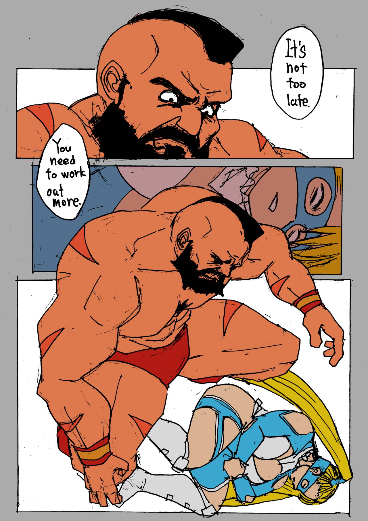 Zangief VS. Rainbow Mika page 10 full