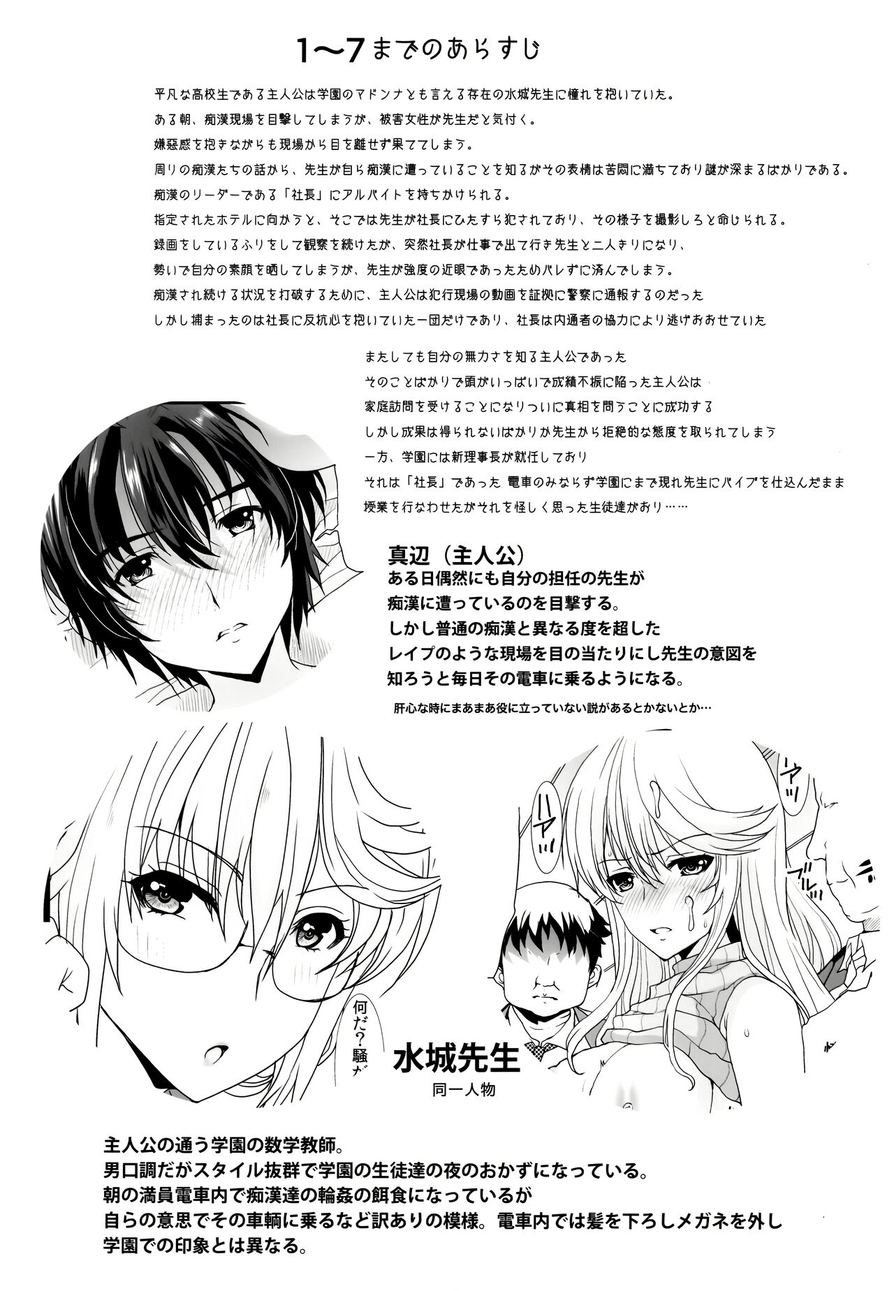 Akogare no Sensei wa Chikan Densha de Choukyouzumi Deshita Eto Matome Plus page 3 full