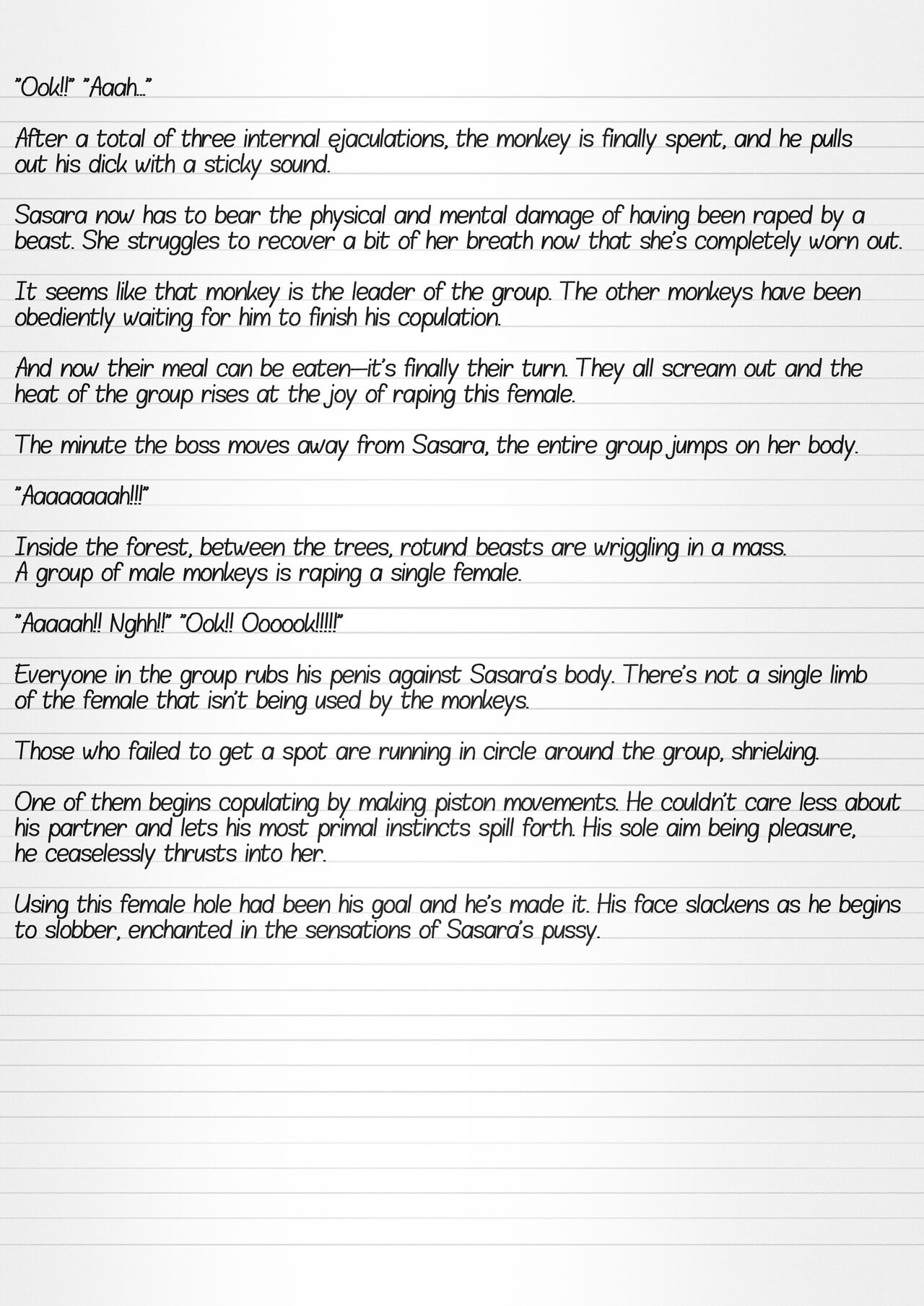 Misuke's Short Stories 15 - Sasara & Monkeys page 10 full