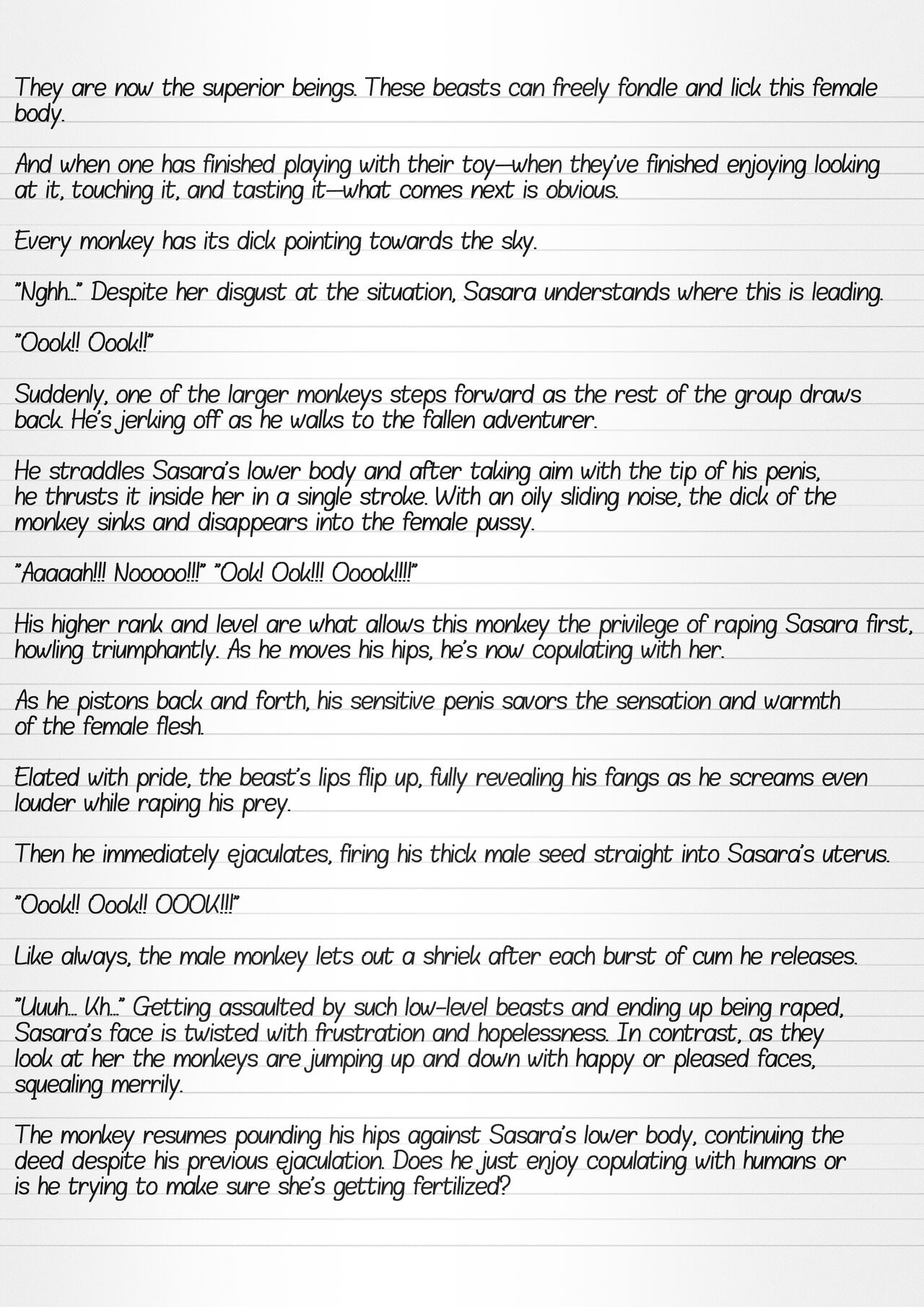 Misuke's Short Stories 15 - Sasara & Monkeys page 8 full