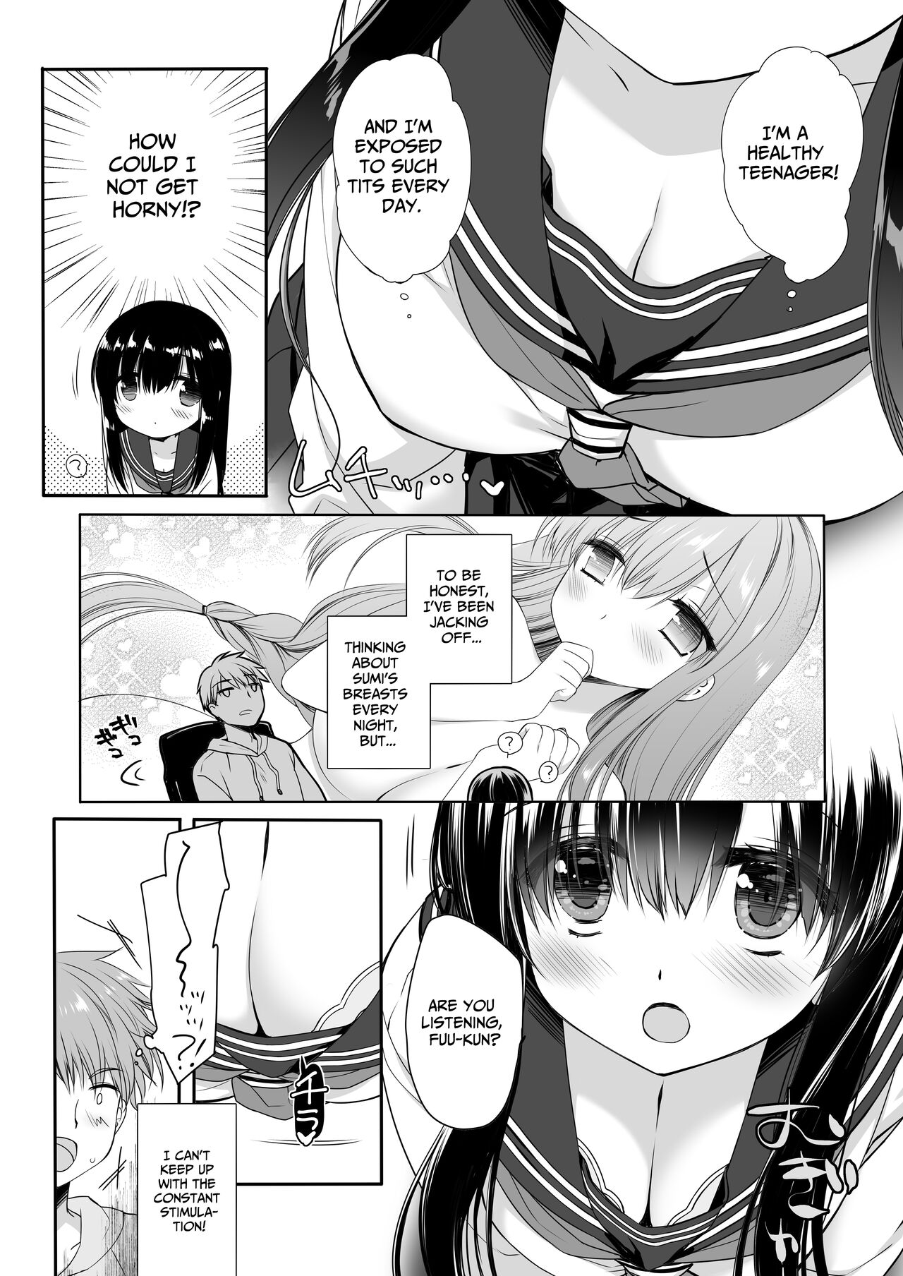 Jimi Bakunyuu Osananajimi no Oppai o 3-Jikan Momi Tsuzuketara Taihen na Koto ni Natta page 7 full
