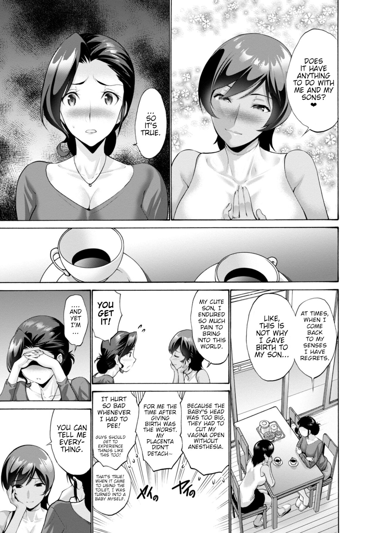 [Nishikawa Kou] Haha wa Musuko no Chinpo ni Koi o Suru - Mother lusts after her son's dick. + FANZA Tokusouban Furoku [Digital] [Incomplete] [English] [Poranya] Hentai - Raw  47