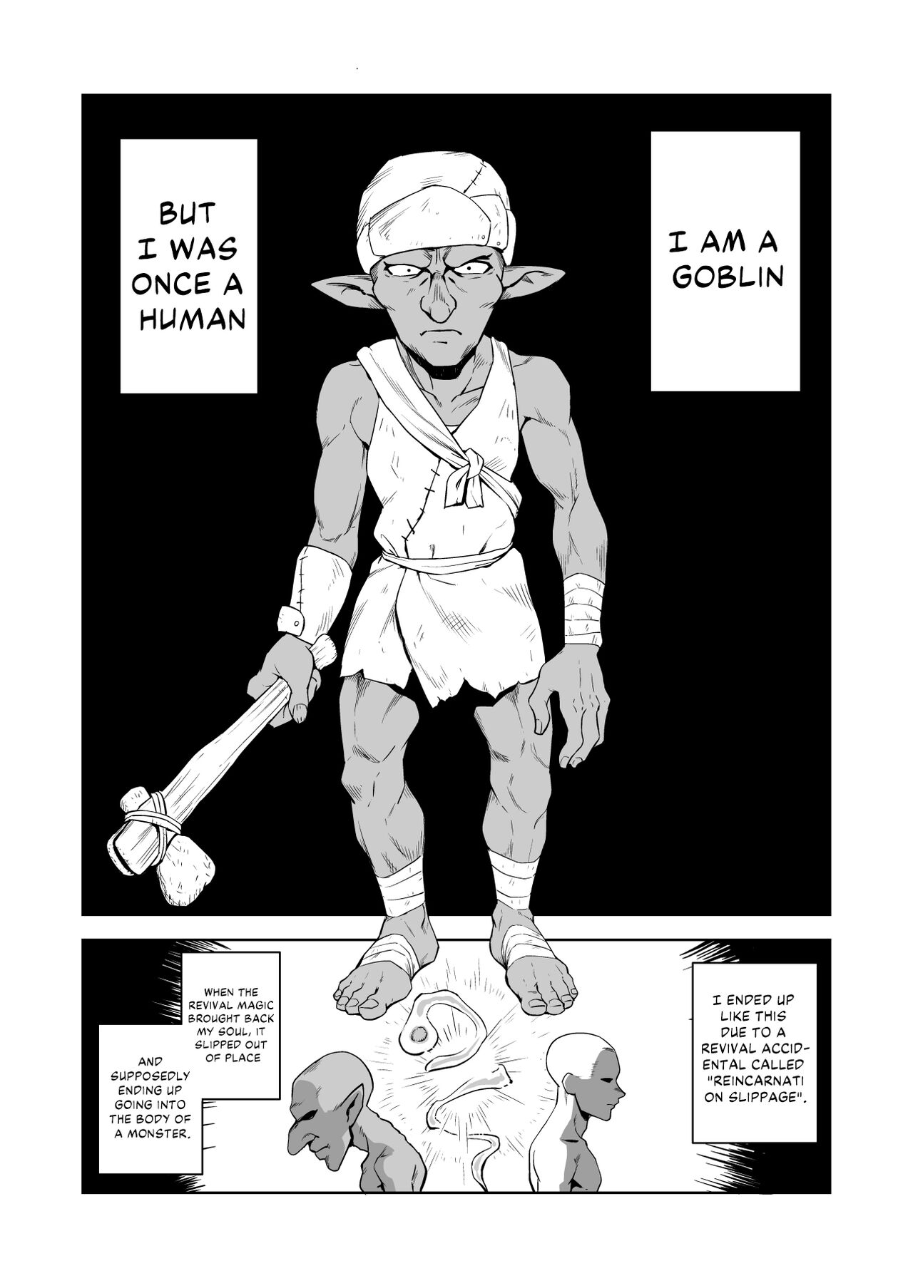 Zako-kan Nerai no Do-M Onna Kishi ga Hontou ni Goblin Dorei ni Sareru Hanashi Zenpen | The Story of How a Masochistic Female Knight Looking to Get Gangbanged by Weaklings Became a Goblin Slave for Real; Part 1 page 3 full