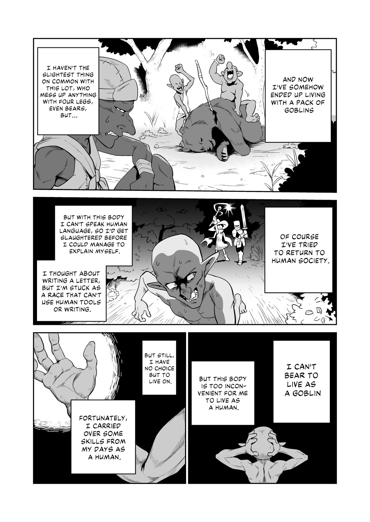 Zako-kan Nerai no Do-M Onna Kishi ga Hontou ni Goblin Dorei ni Sareru Hanashi Zenpen | The Story of How a Masochistic Female Knight Looking to Get Gangbanged by Weaklings Became a Goblin Slave for Real; Part 1 page 4 full