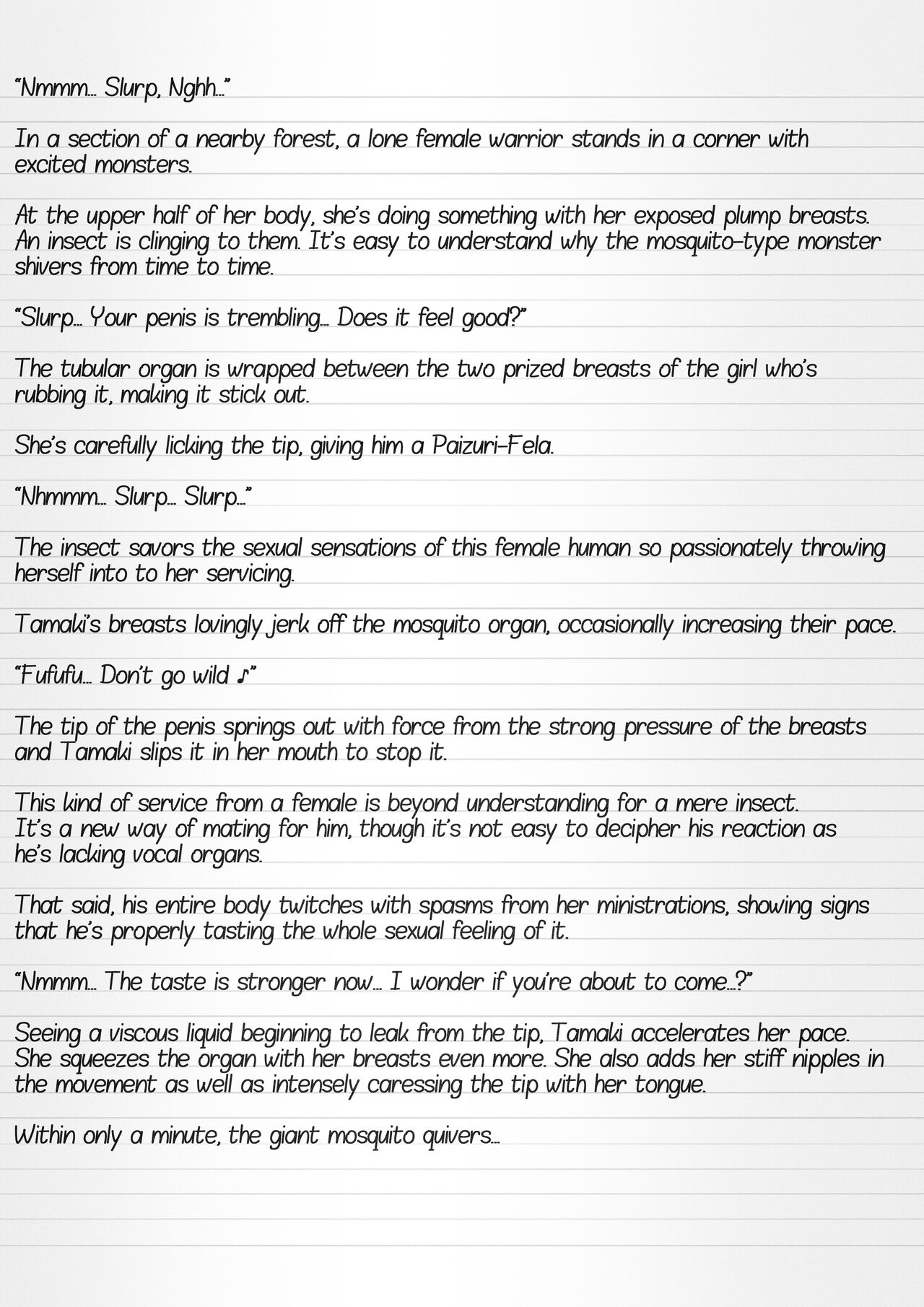 Misuke's Short Stories 7 - Three Girls & Insects page 5 full