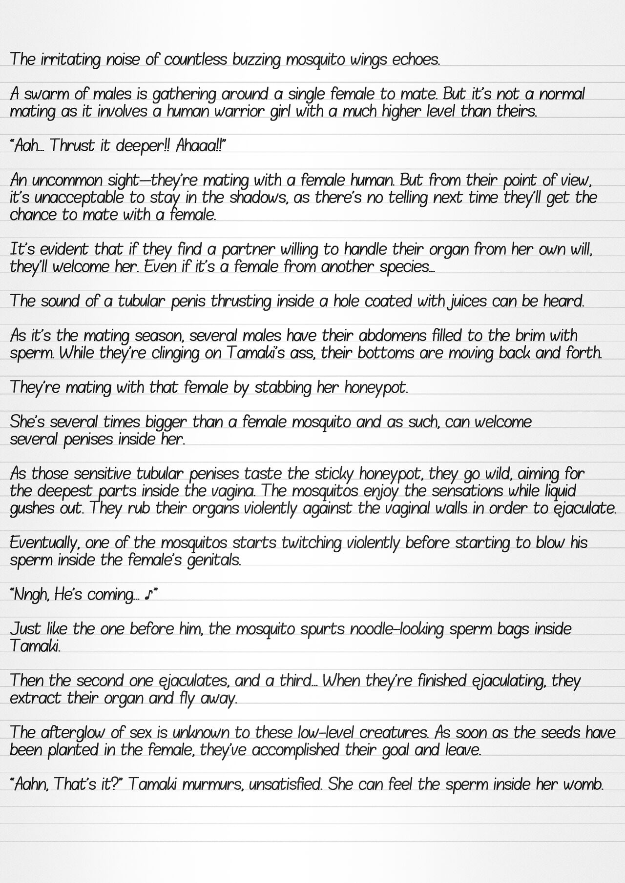 Misuke's Short Stories 7 - Three Girls & Insects page 8 full