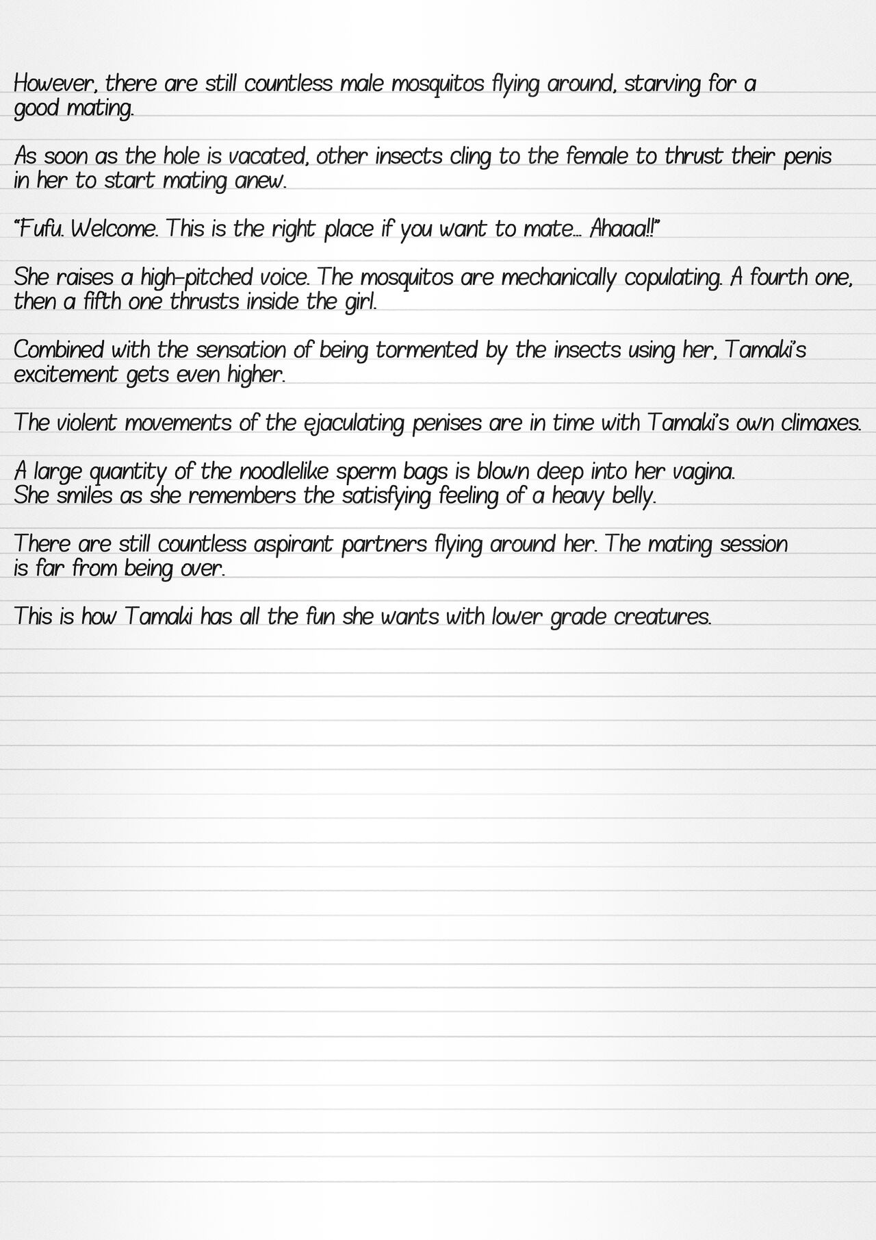 Misuke's Short Stories 7 - Three Girls & Insects page 9 full