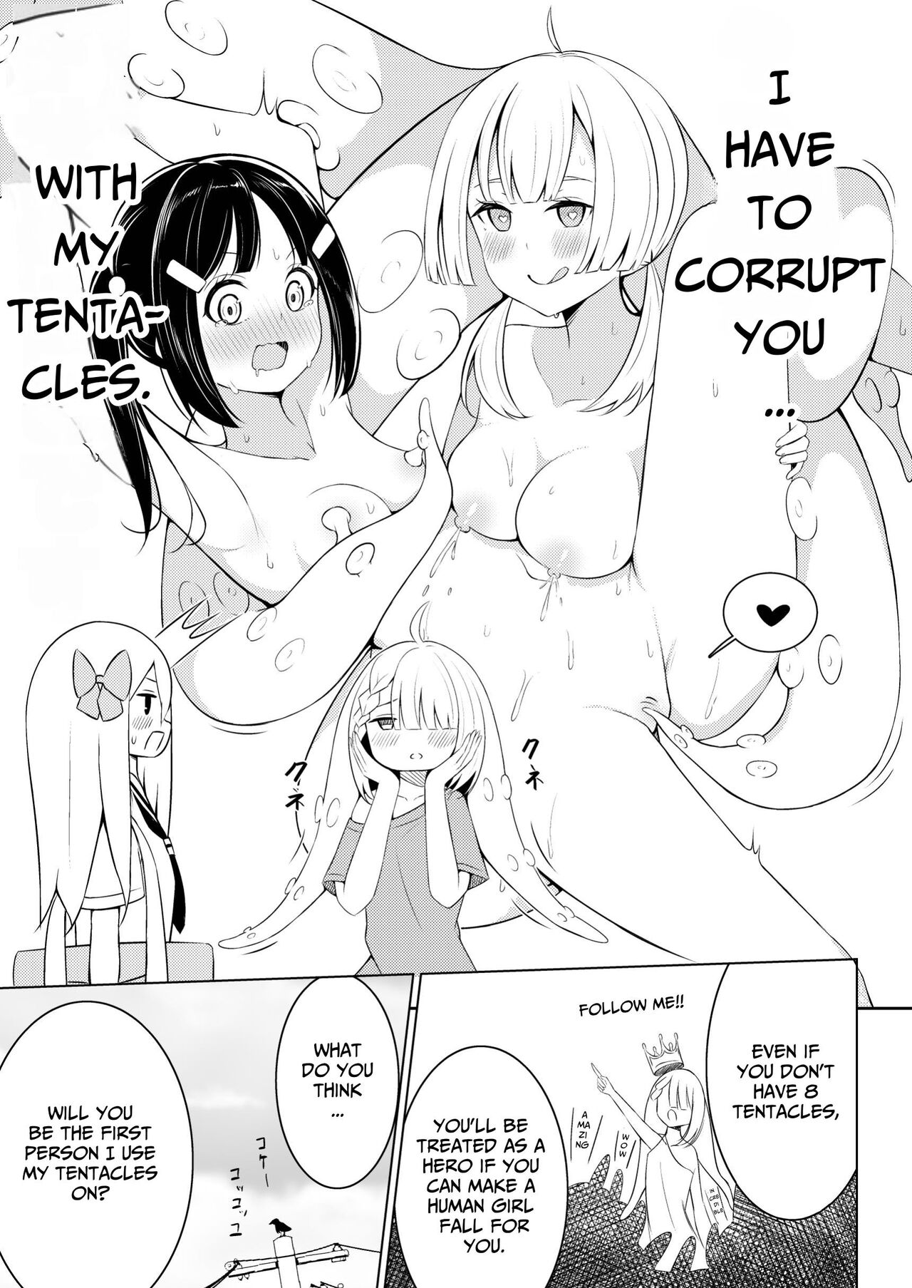 Syokusyu Syouzyo Hiro I Masi Ta. | I Picked Up A Tentacle Girl. page 8 full