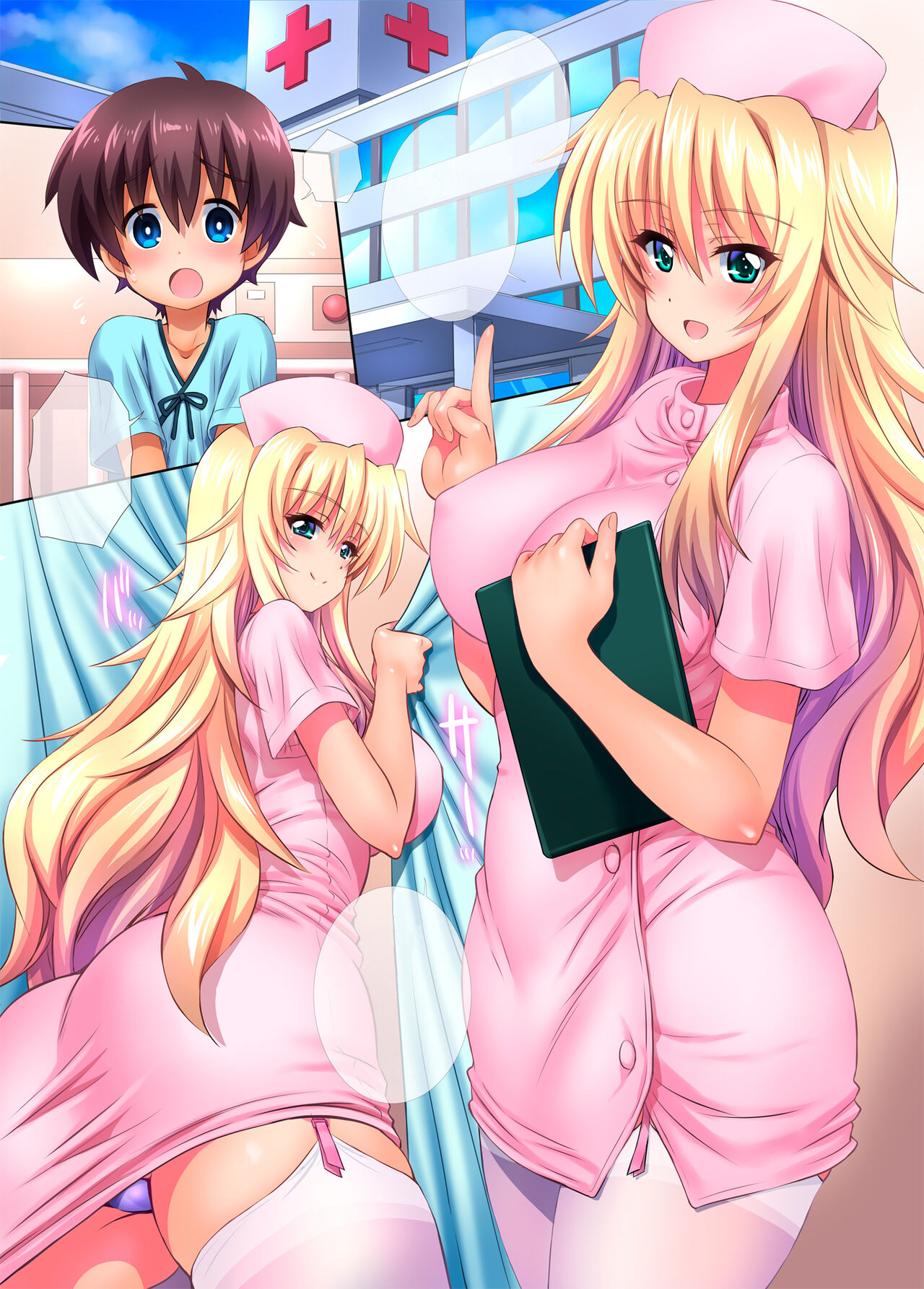 Byouin ni Ittara Ecchi na Nurse no Onee-san ni Kensa sarechatta Hanashi page 4 full
