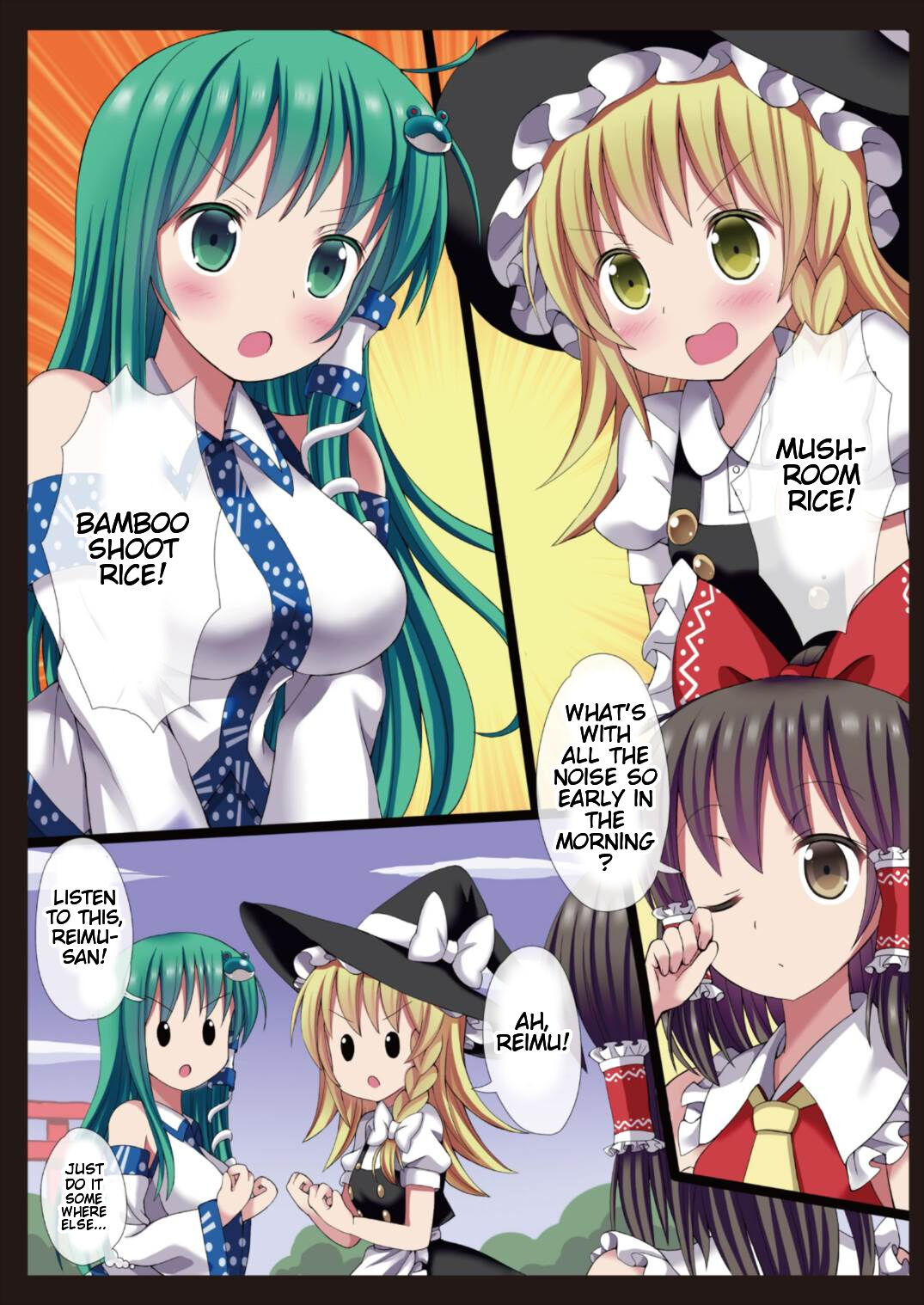 Kinoko x Takenoko x Sanae-san page 5 full