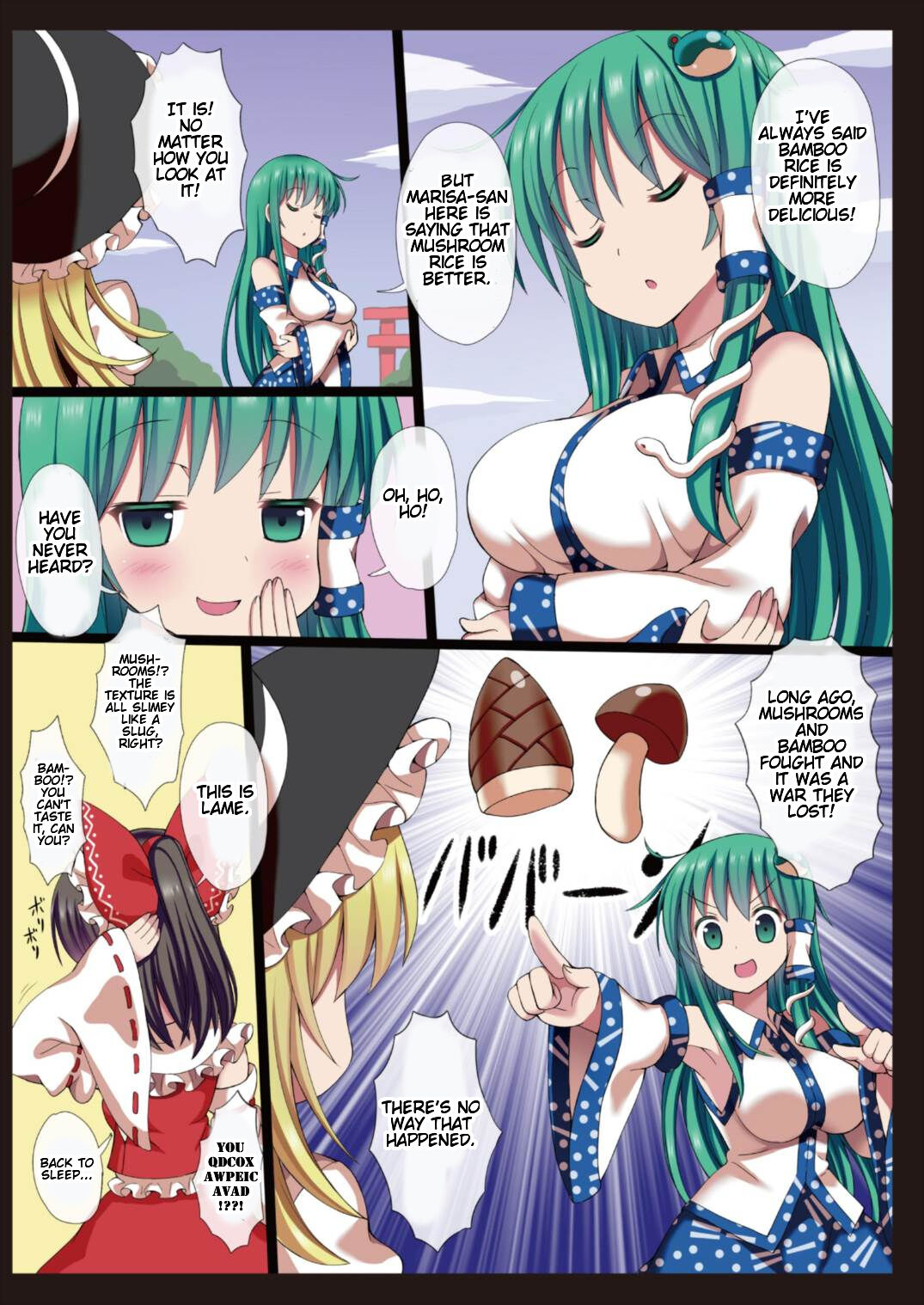 Kinoko x Takenoko x Sanae-san page 6 full