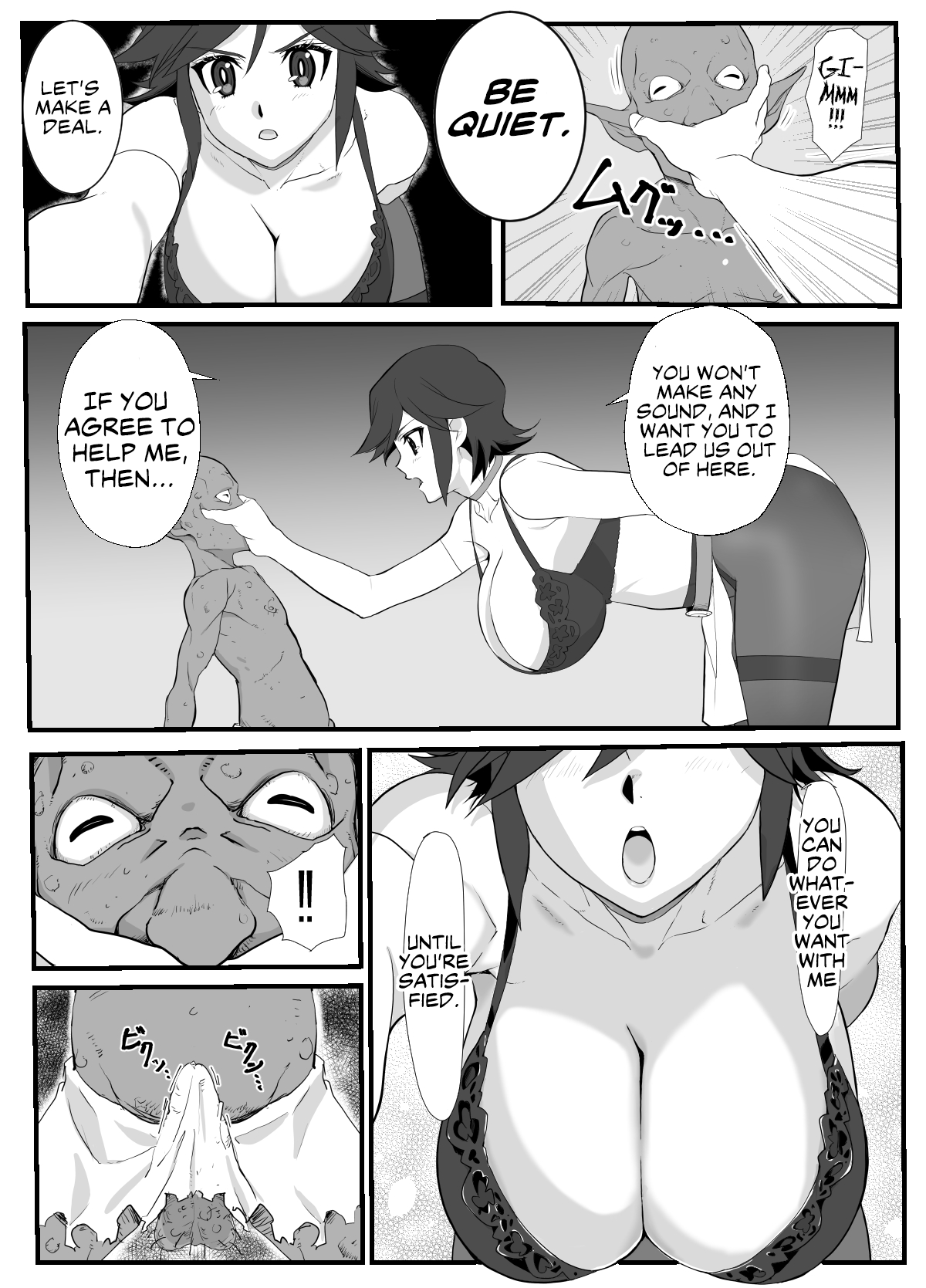 Hitozuma Boukensha Doukutsu ~Teikyuu Monster Oppai Houshi~ | Married Adventurer Cave Adventuring ~Low Rank Monsters Boob Service~ page 10 full