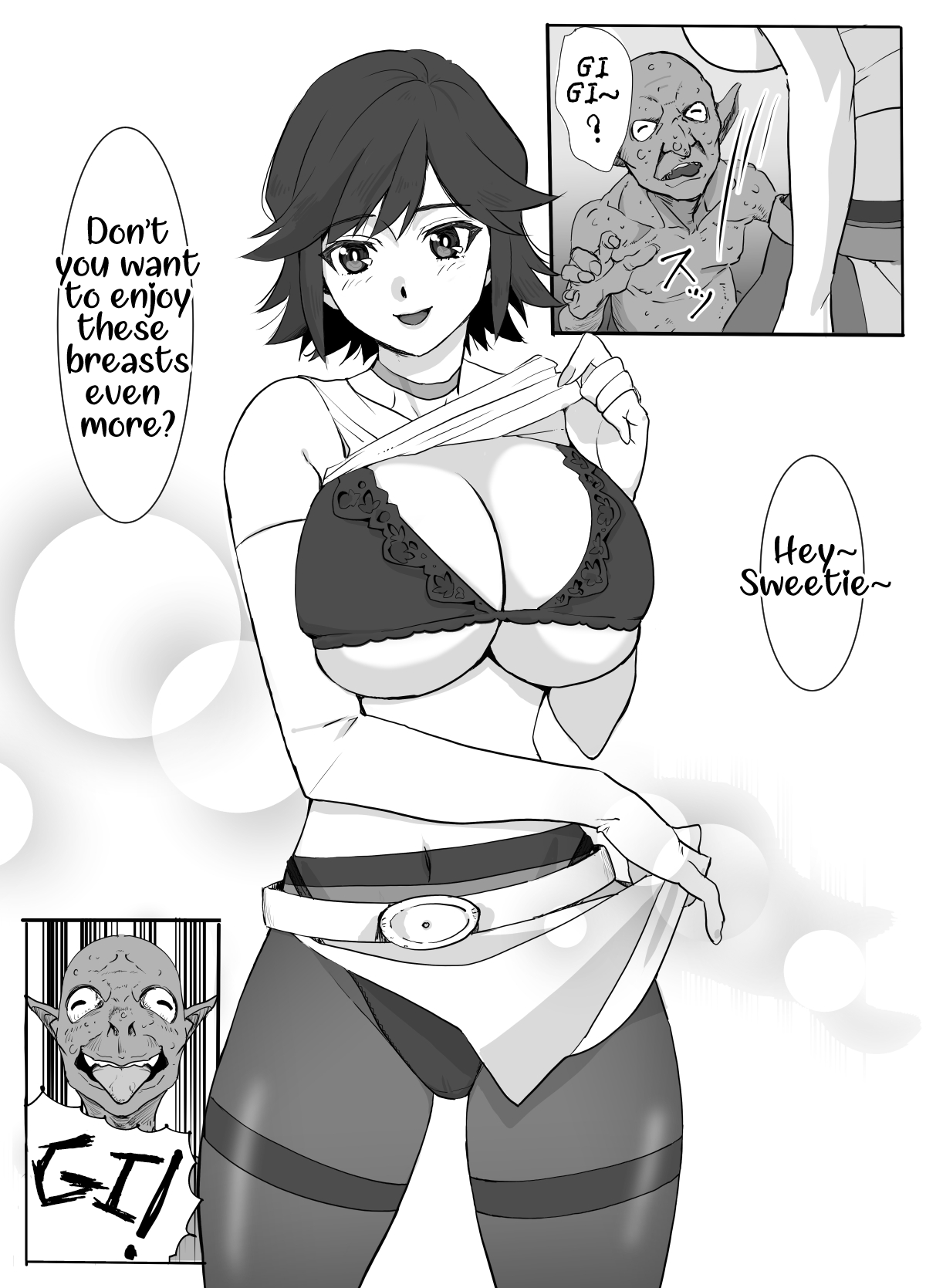 Hitozuma Boukensha Doukutsu ~Teikyuu Monster Oppai Houshi~ | Married Adventurer Cave Adventuring ~Low Rank Monsters Boob Service~ page 9 full