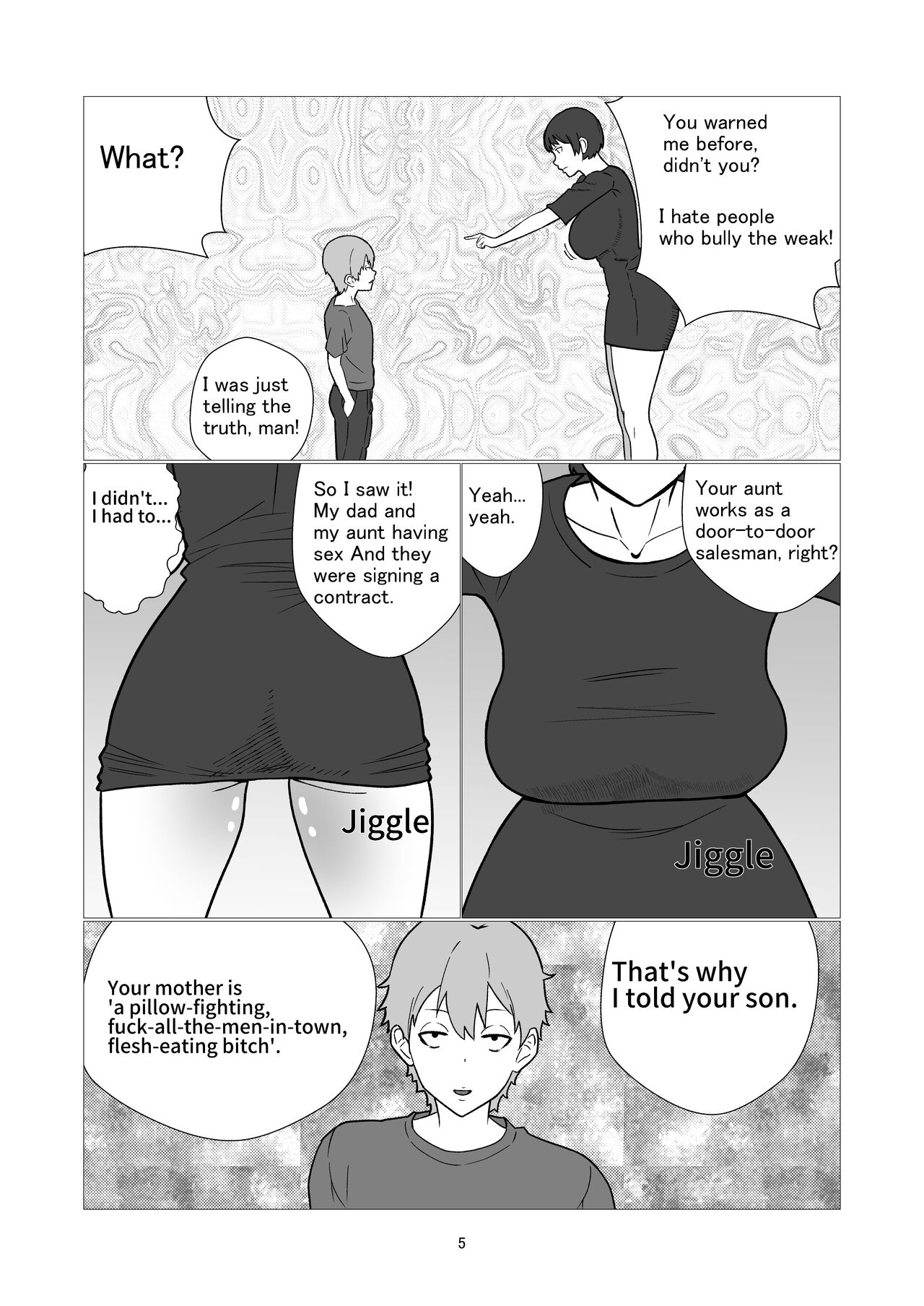 大嫌いなイジメっ子同級生の寝取られ肉便器になった母 English version page 5 full
