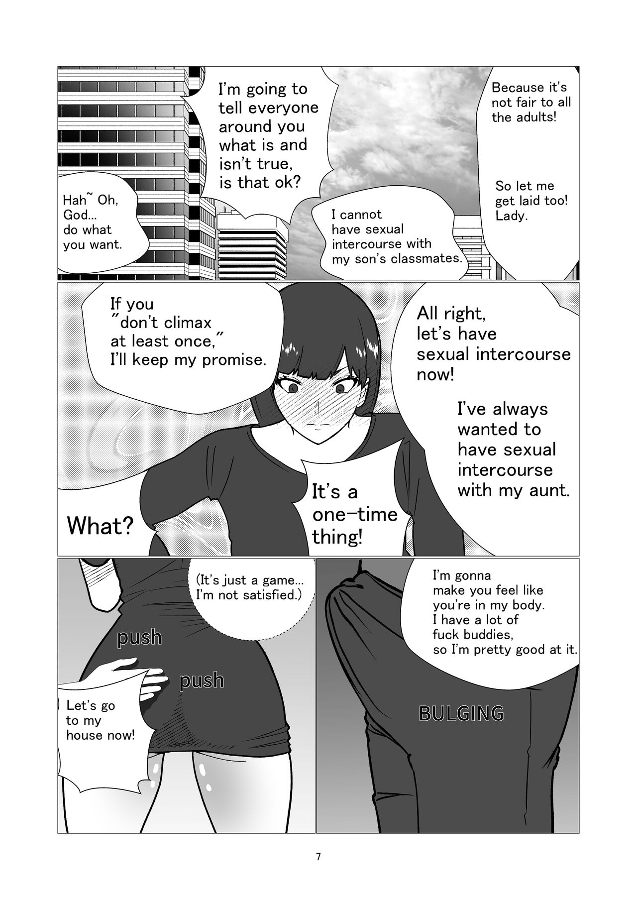 大嫌いなイジメっ子同級生の寝取られ肉便器になった母 English version page 7 full