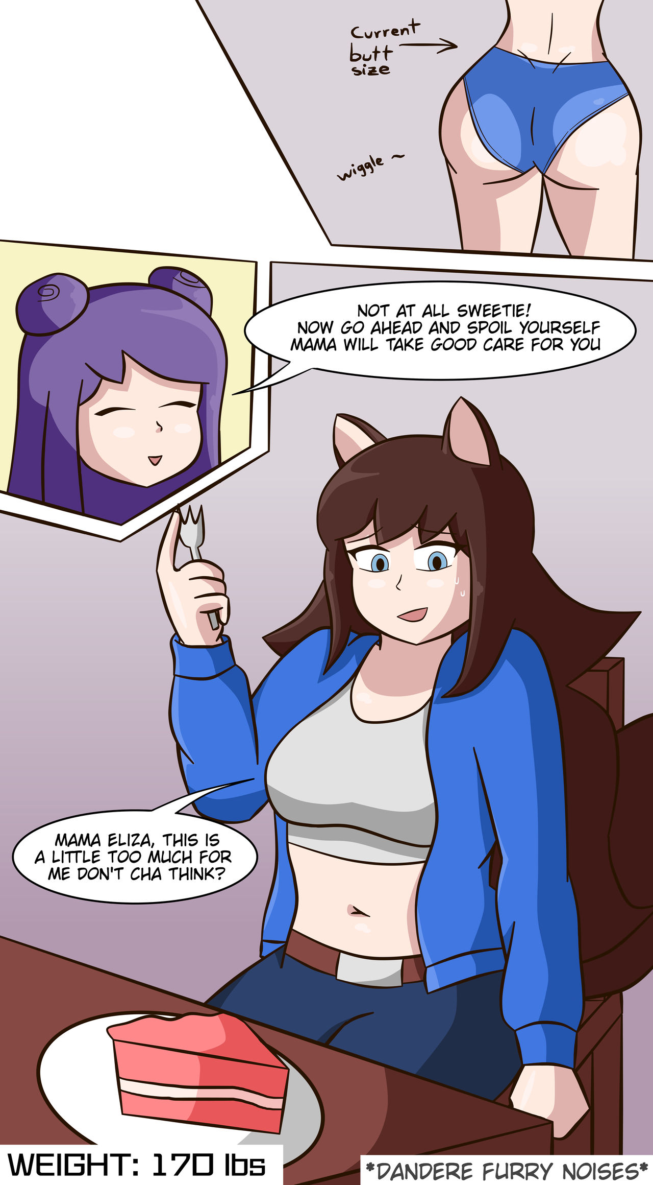 - Deviantart - Emma's huge gain - page 1 full