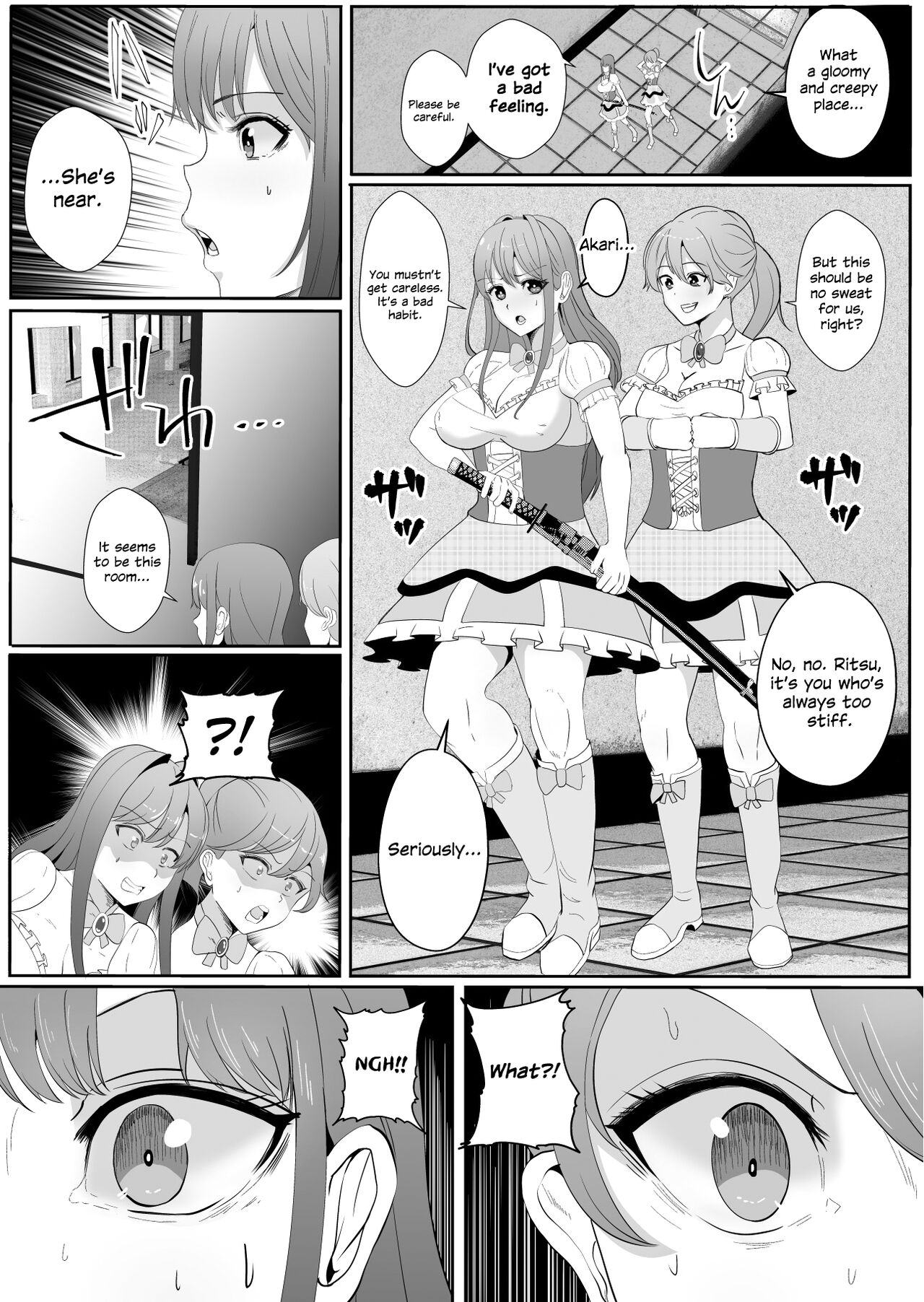 Chinpo ni Kiseisare Kintama ni Jinkaku o Utsusareta Mahou Shoujo | Magical Girls Who Got Infested by Parasite Cock and Had Their Personalities Transferred Into Their Testicles page 7 full