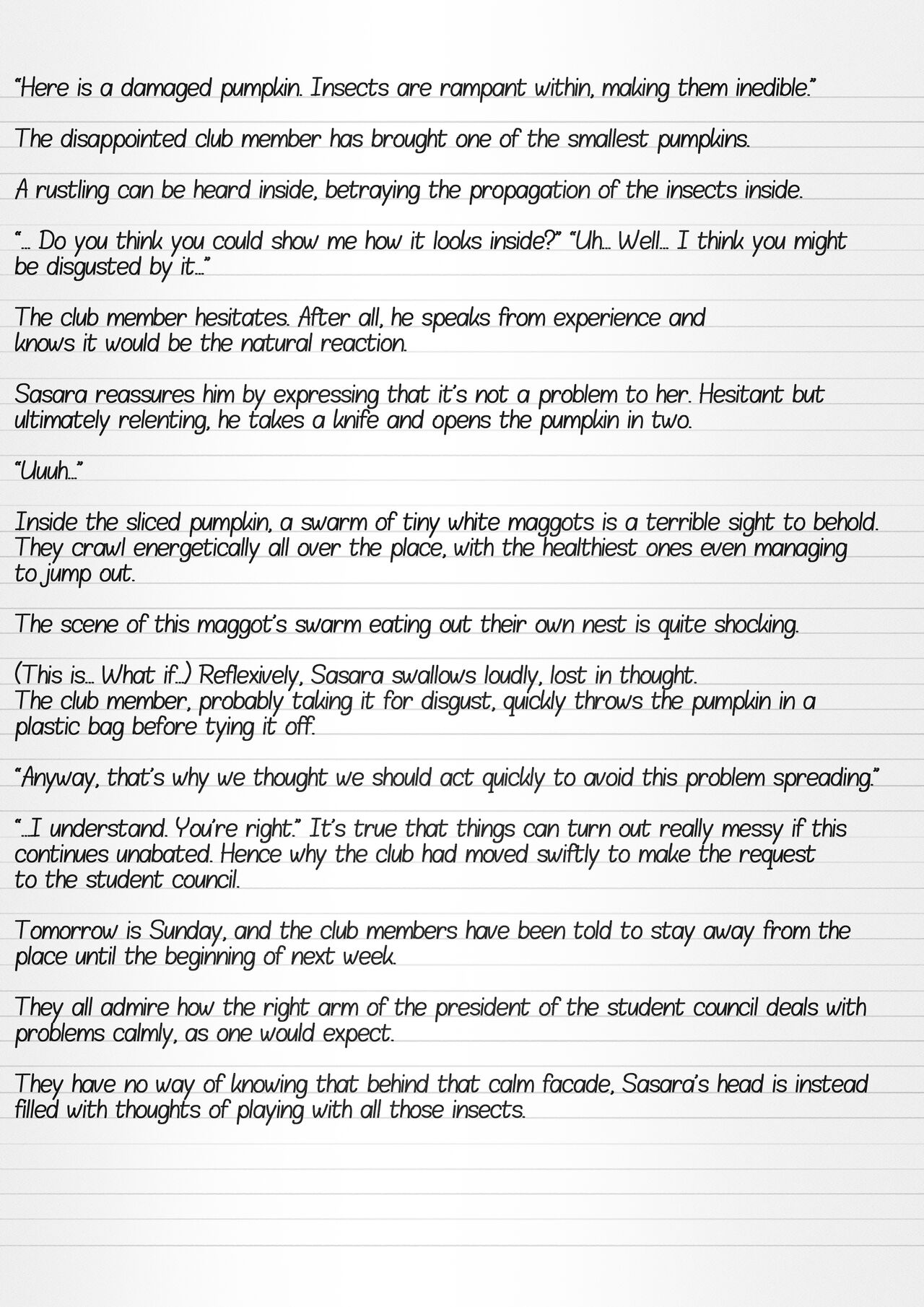 Misuke's Short Stories 10 - Pumpkin Flies page 3 full